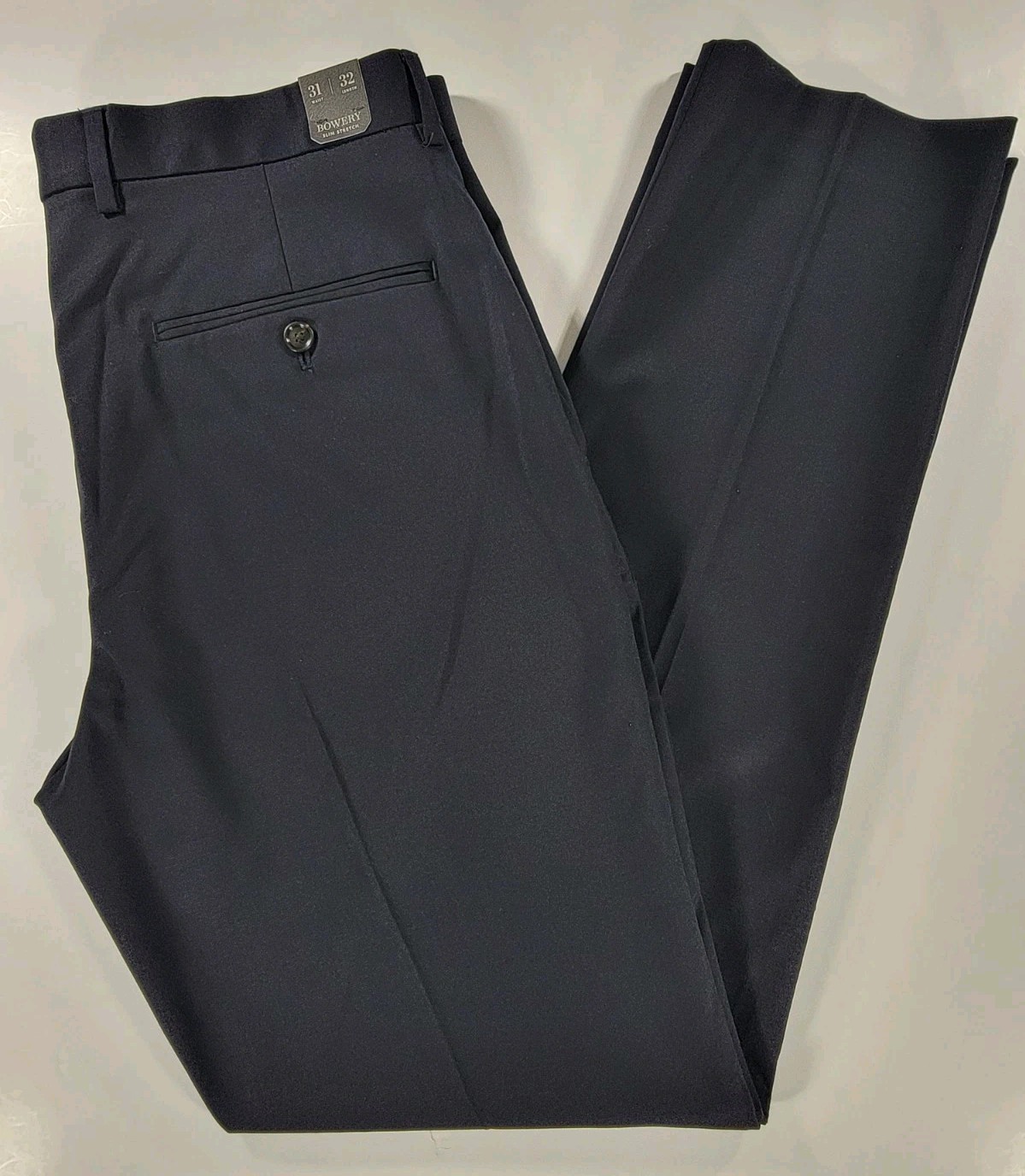 NEW J. CREW Bowery Dress Pants Wool Blend Mens 31/32 Navy Blue NWT $148 Stretch