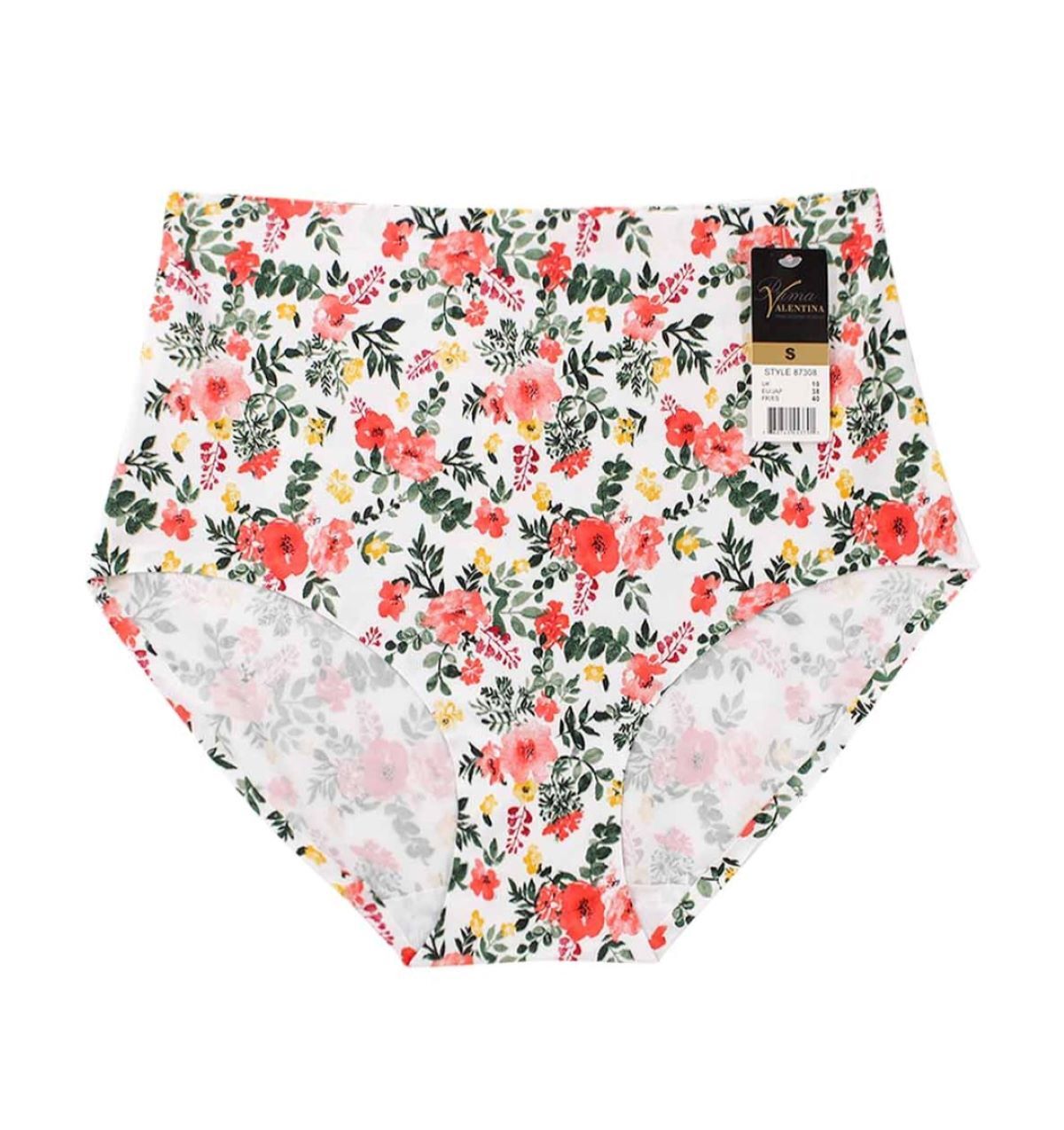 Women High Waist Flower Soft Polyamide Laser Cut No show Seamless Brief Panties