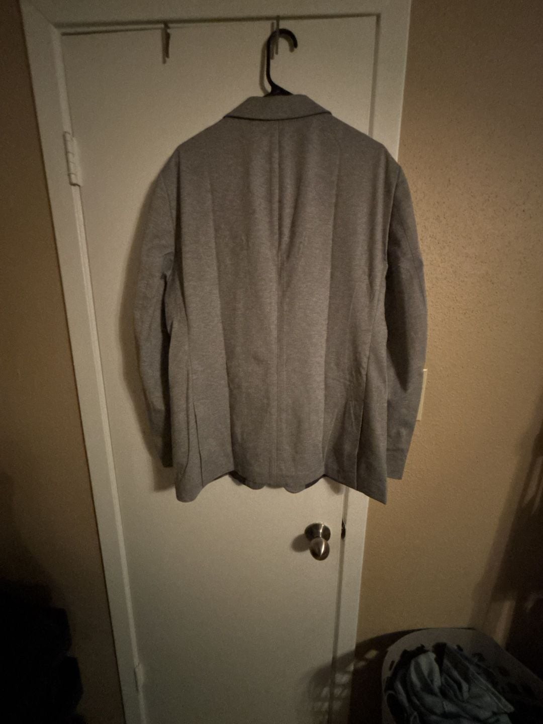 Kenneth Cole New York Men’s Heather Grey Knit Blazer