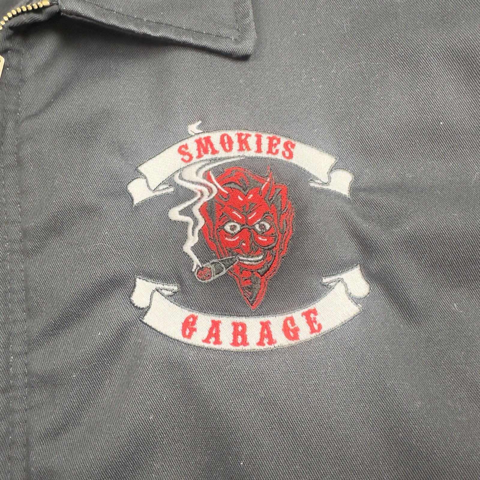 Dickies Eisenhower Jacket Black Men’s 3XL Smokies Garage Custom Devil