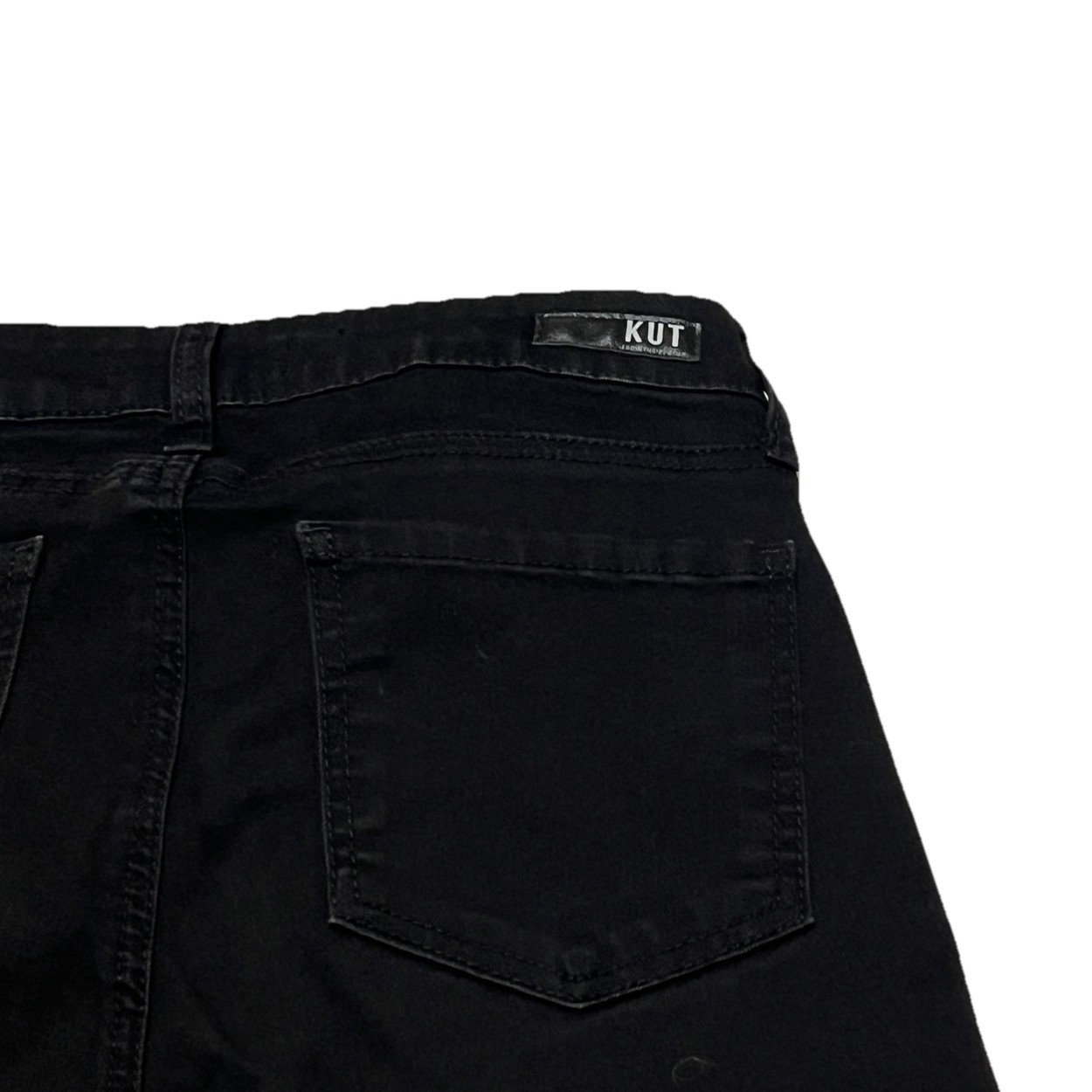 Kut From The Kloth Size 2 26W Mid Rise Diana Skinny Stretch Black Jeans