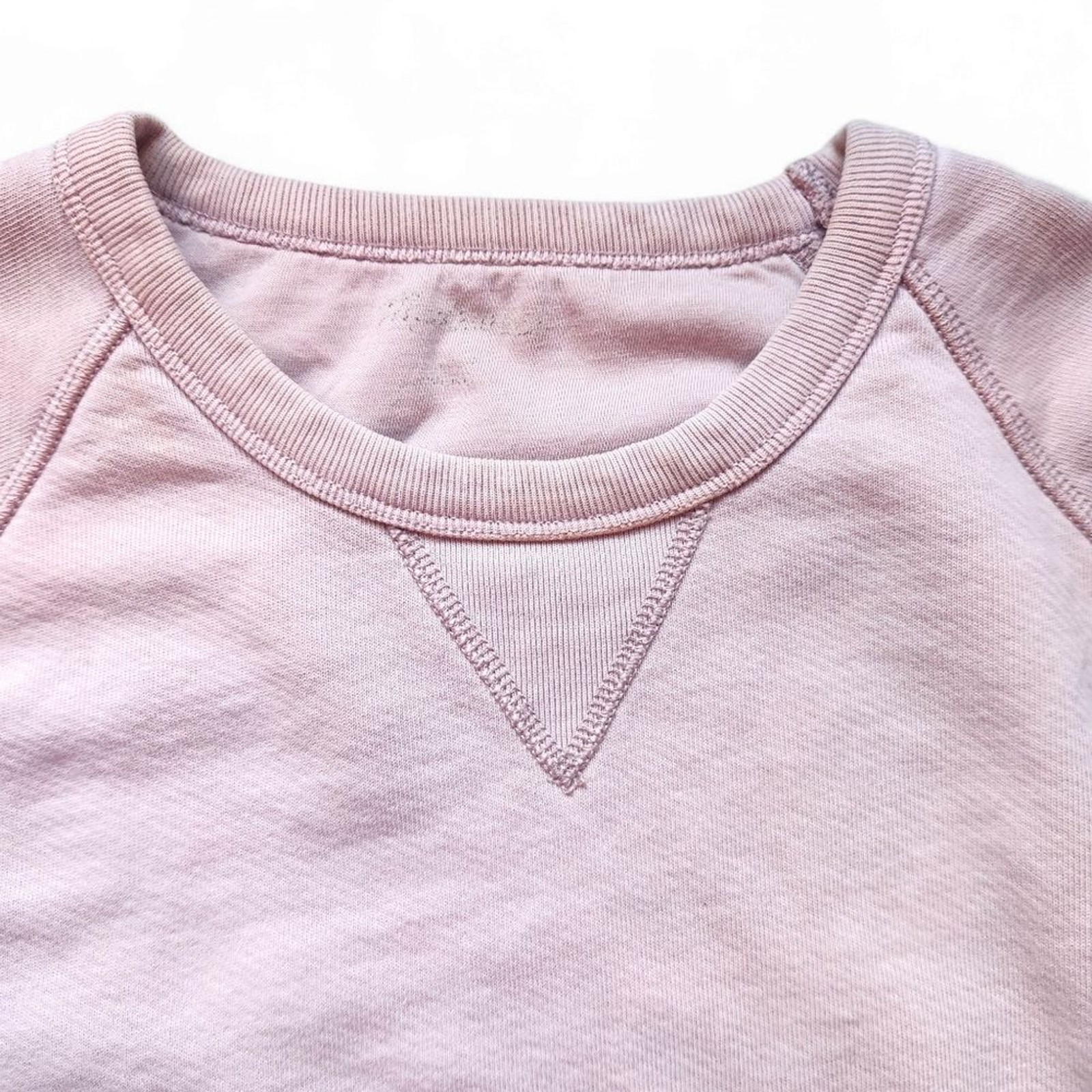 Madewell crewneck pullover sweatshirt XL light pink cozy warm fall basic