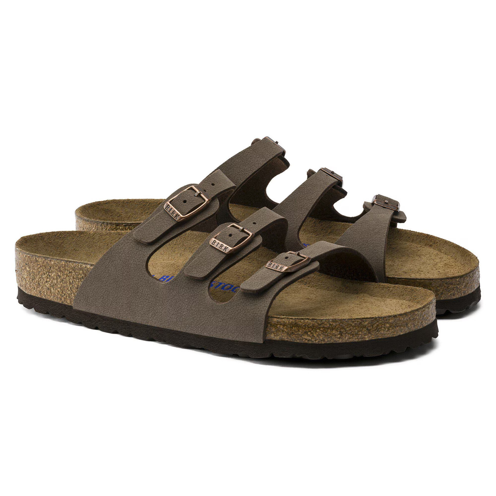 Birkenstock Florida Soft Footbed Birkibuc Women’s Sandals Wide – Mocha