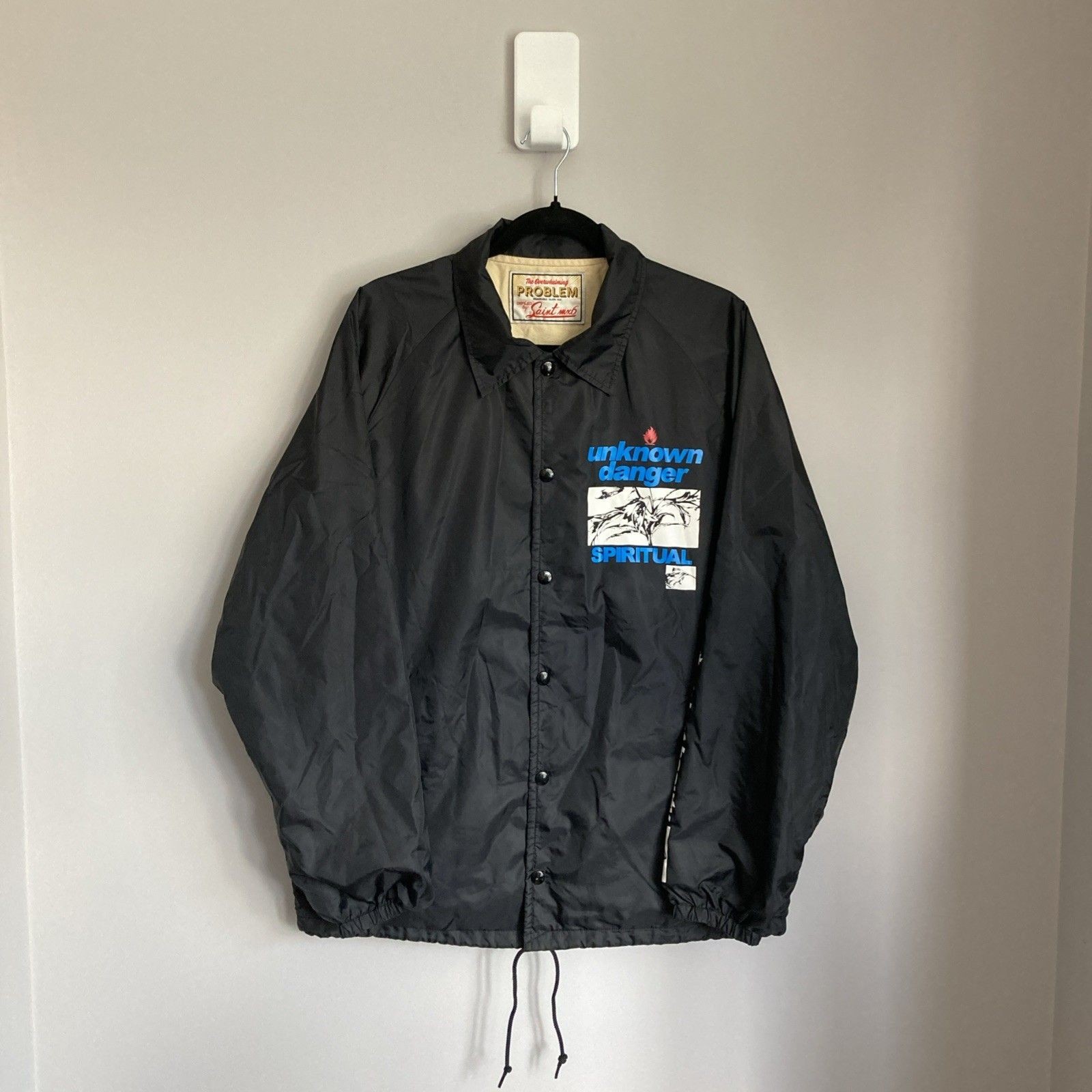 Saint MXXXXXX Jacket Unknown Coach Black Mens M Nylon Windbreaker St Michael