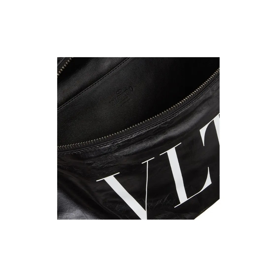 Valentino VLTN Calf Leather Belt Bag Men’s Black 11.6×2.7×6.3 in