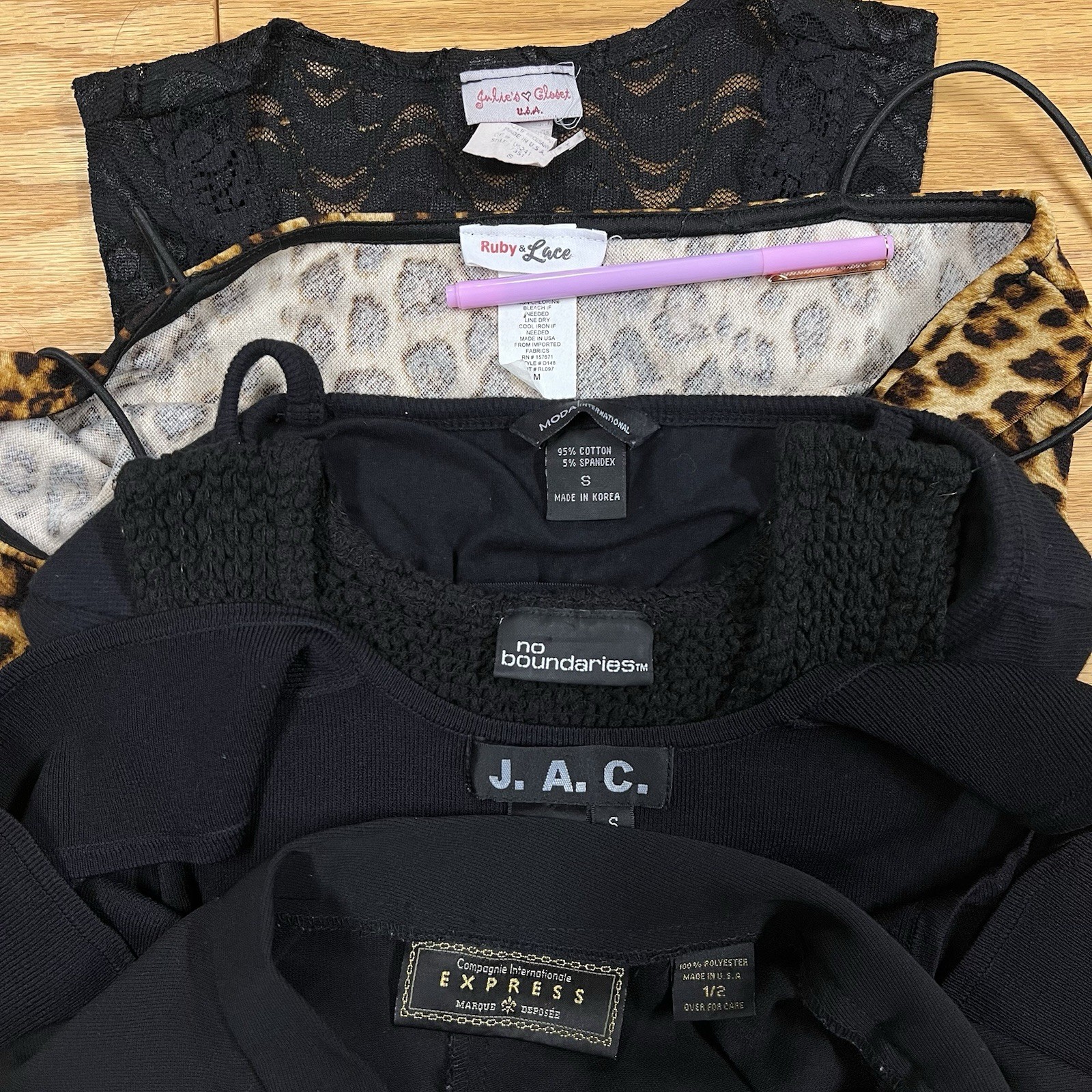 Womens Y2k 90s Vintage Clothing 7 Pc Bundle Lot – Size S Babydoll Goth Fairy Z46