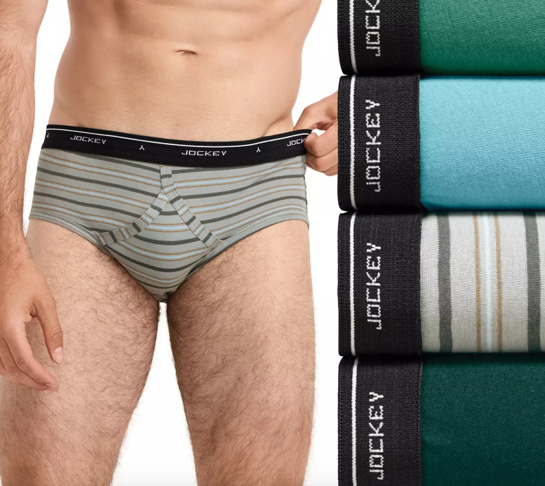 JOCKEY Mens (4 PK) Classic Low Rise Cotton BRIEFS (3 Colors) 32 34 #9966 NIP