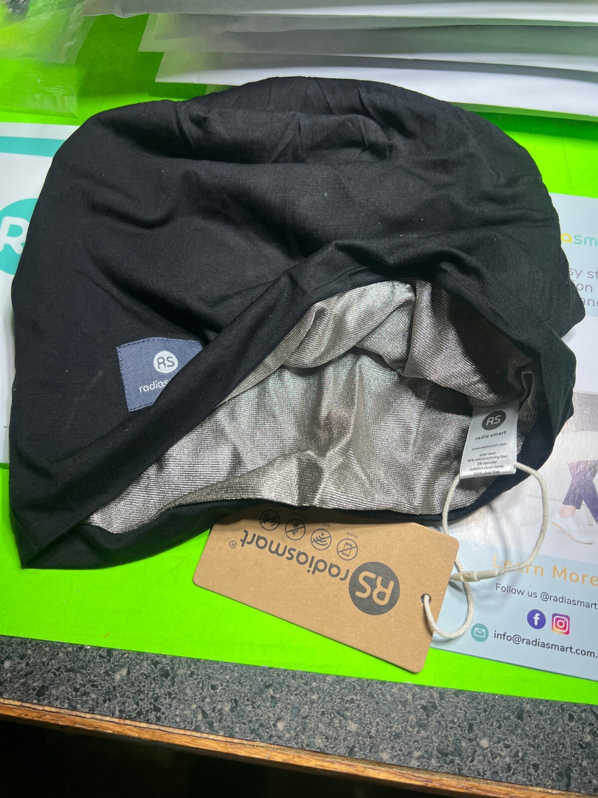 EMF Protection, Slouch Beanie, 5G, RF Shielding, Microwaves Wifi Protection