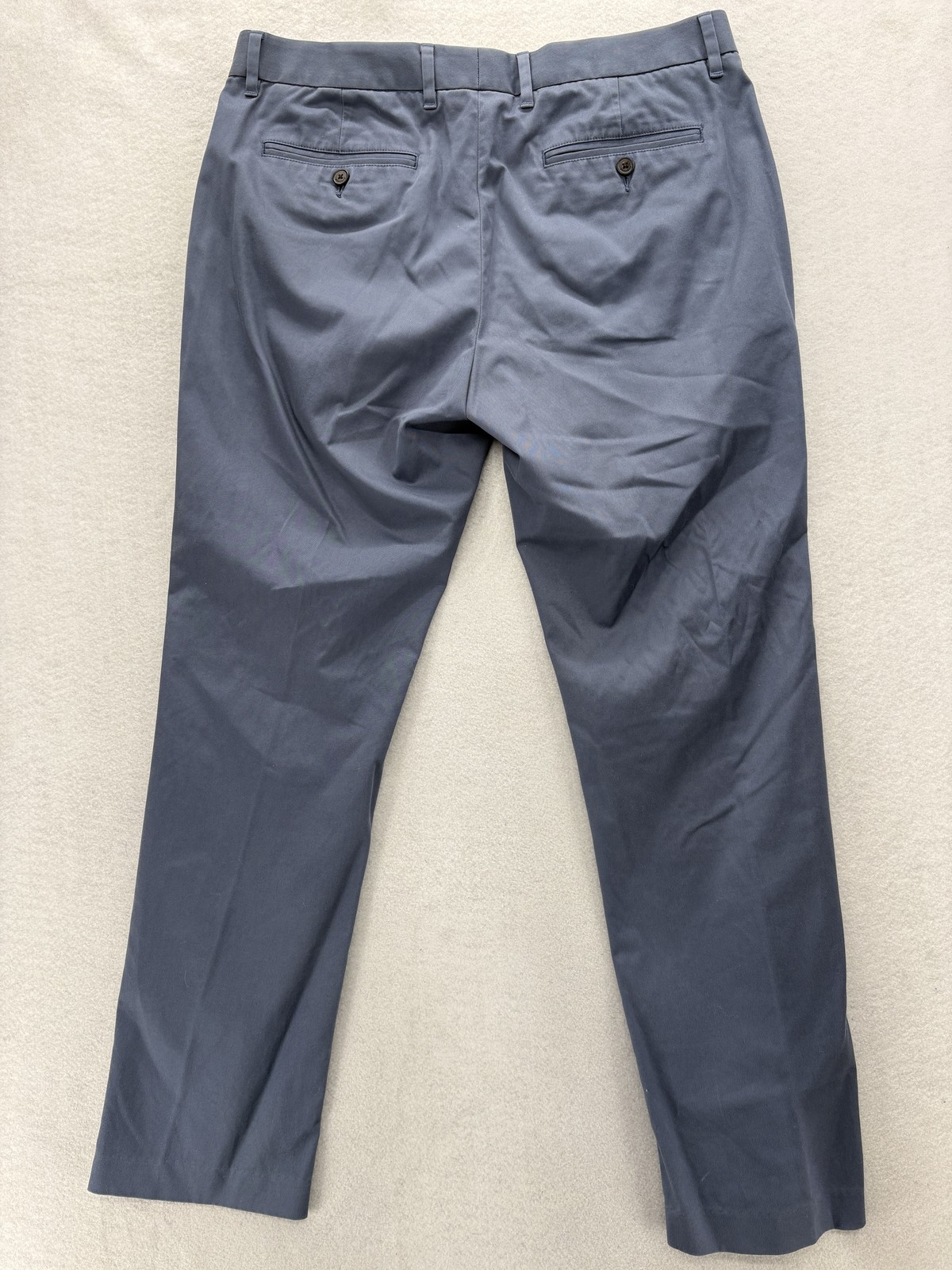 Bonobos Chino Pants Mens 33×30 Blue Stretch Straight Flat Front Preppy