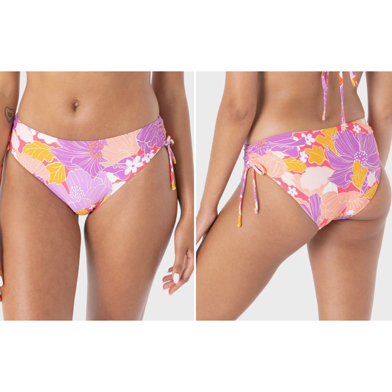 Roxy Bell Bottoms Bloom Hipster Lace Full Bikini Bottom – NWT Size Large
