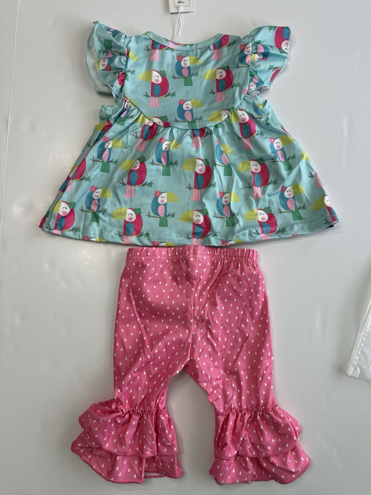Pete & Lucy Tropic Like It’s Hot Toucan Outfit Set Toddler Girl 2T NEW NWT