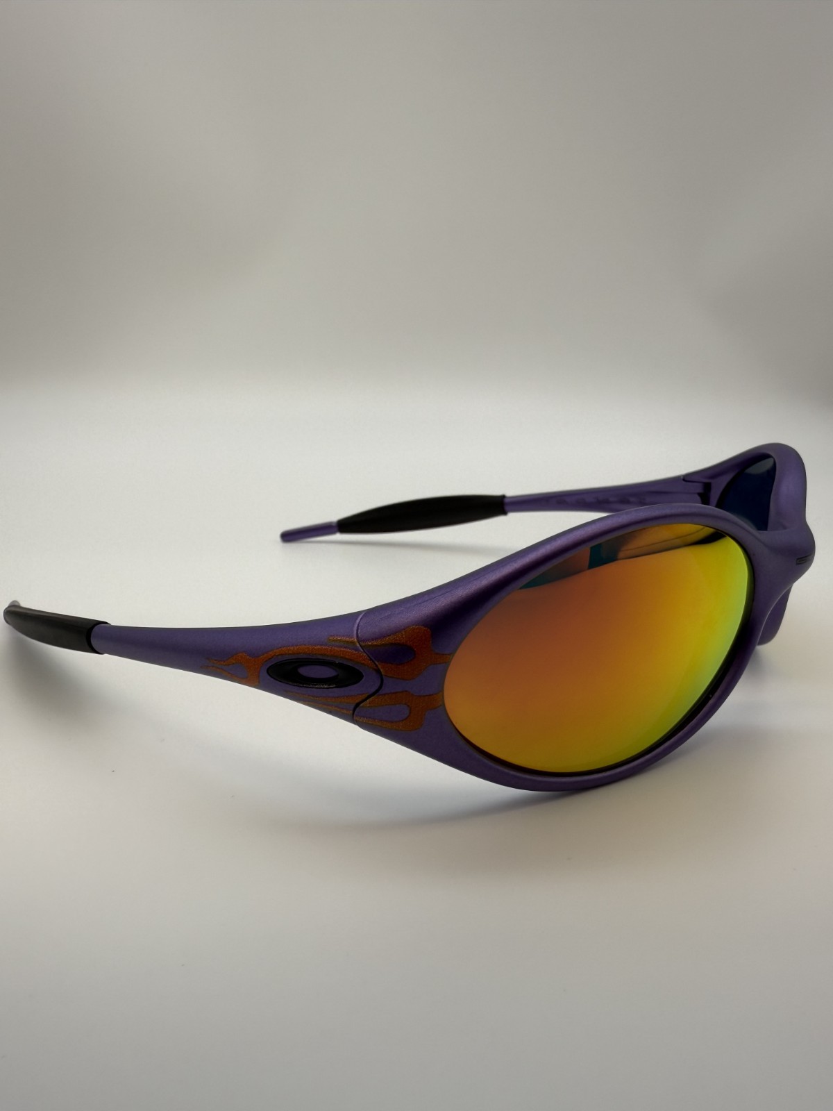 Oakley Purple Jacket Flames Sunglasses Gorpcore Outdoor y2k rare vintage