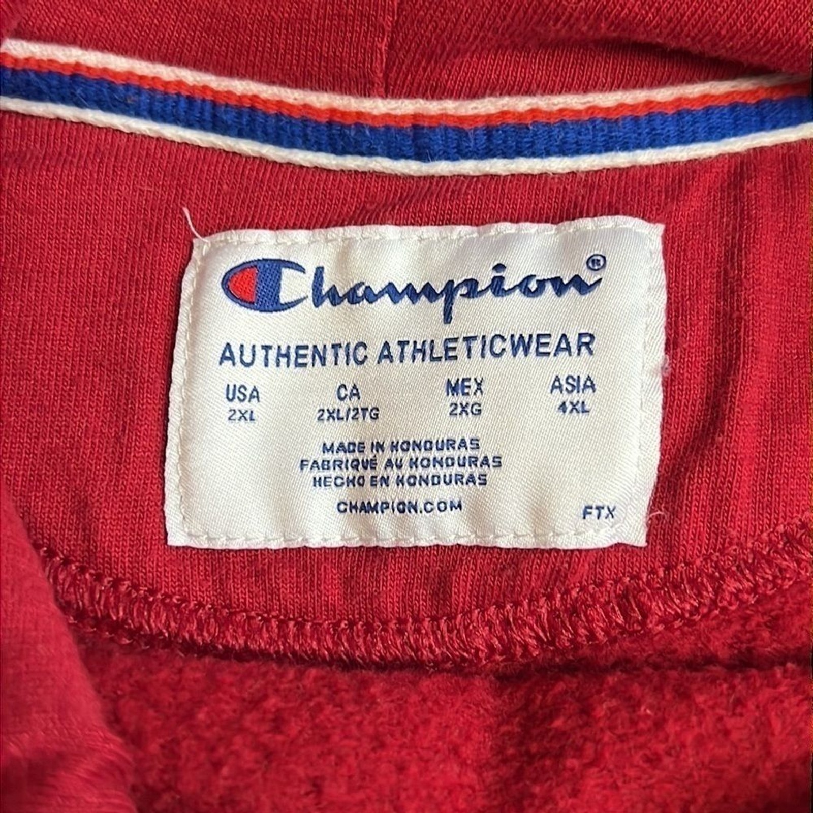 🌖 Champion Women’s Powerblend Logo Fleece Hoodie Sweatshirt Cranberry Red