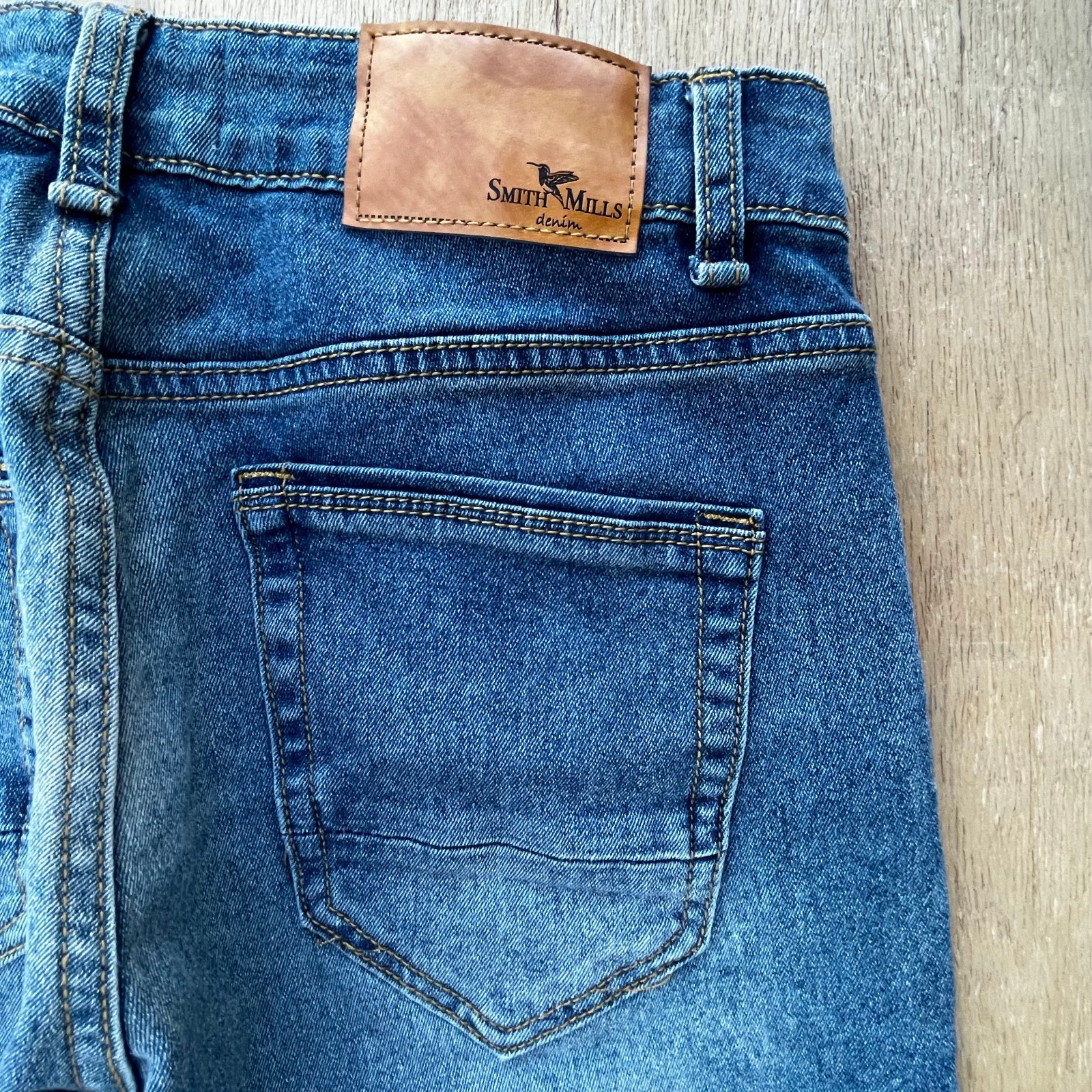 SMITH & MILLS TAILORED FIT STRAIGHT LEG MEN’S JEANS sz 30W X 29L Stretch Denim