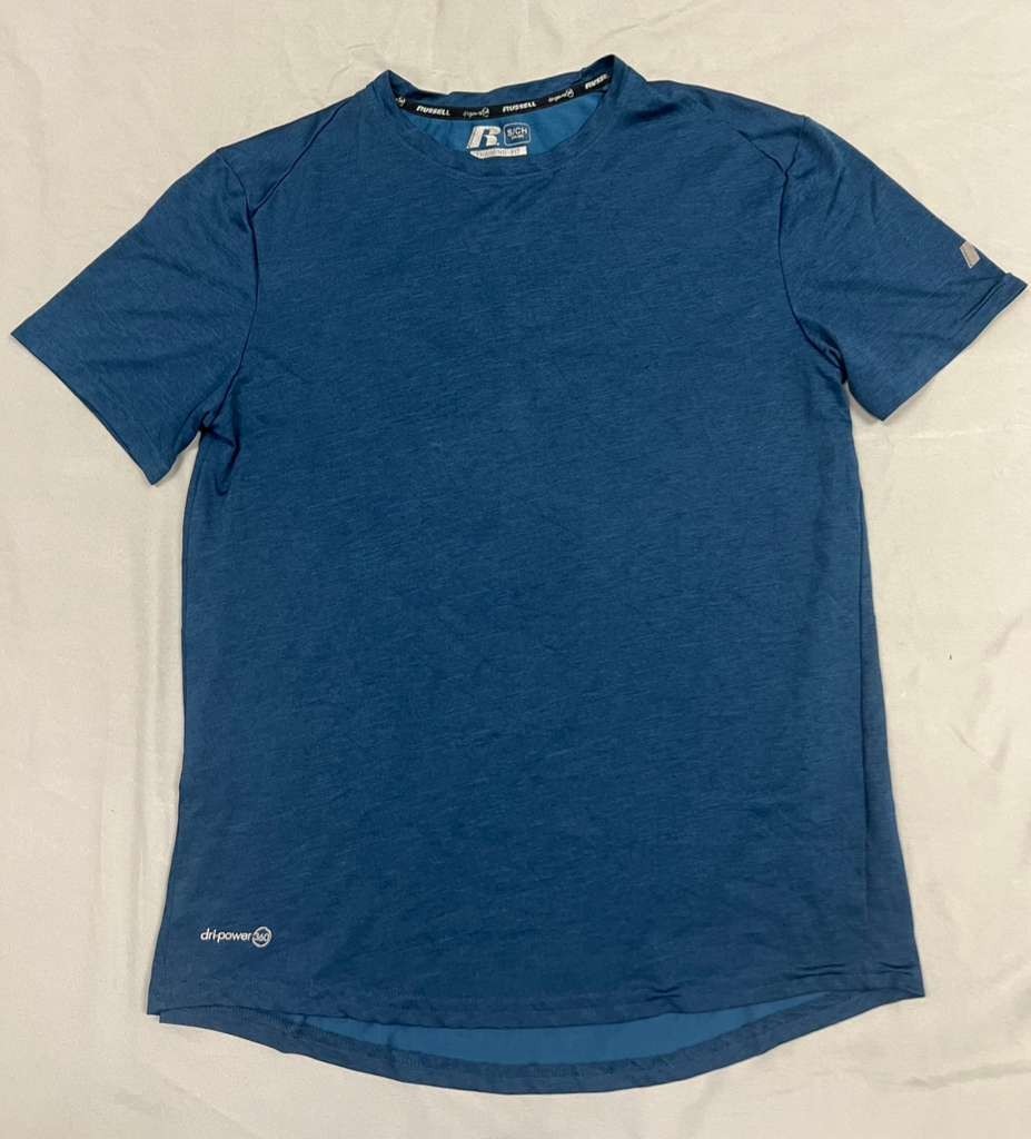 Russell dri-power 360 FRESHFORCE Training Fit Athletic Shirt Mens S Dark Teal