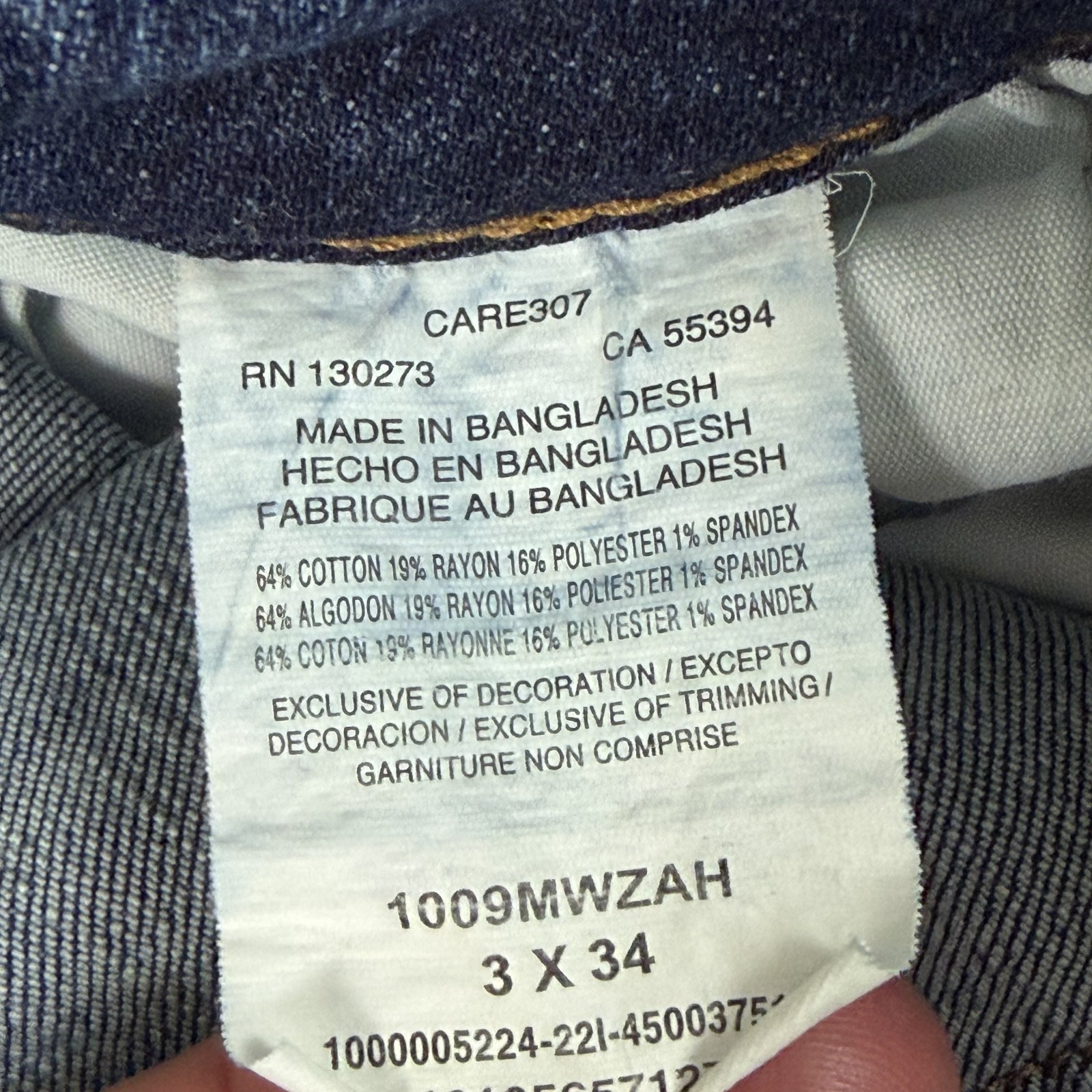 Wrangler Jeans Womens 3 Boot Cut Low Rise Dark Wash Stretch Denim Western 27×33