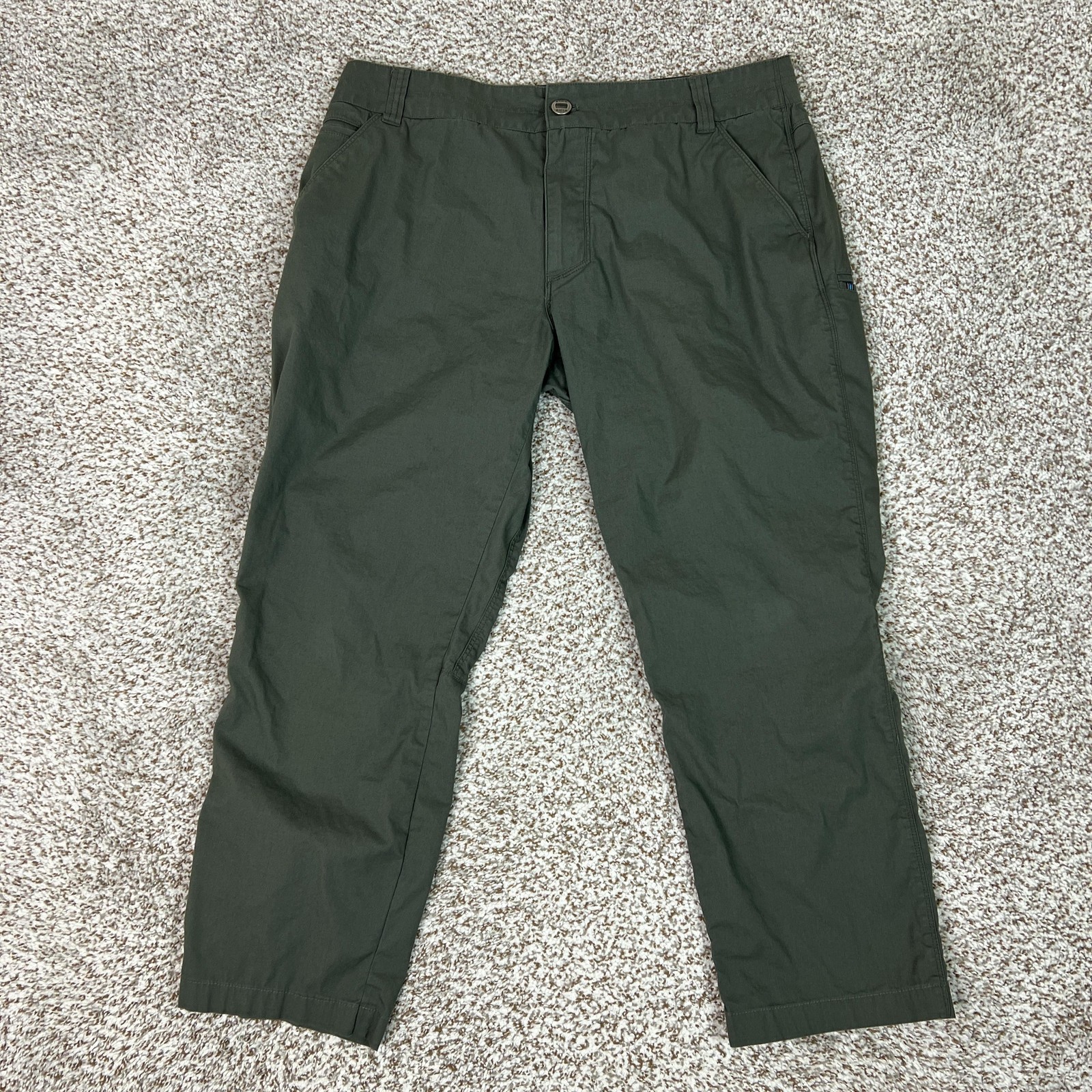 Kuhl Pants Mens 34×26 Green Resistor Lite Chino Stretch Outdoor Hiking Casual