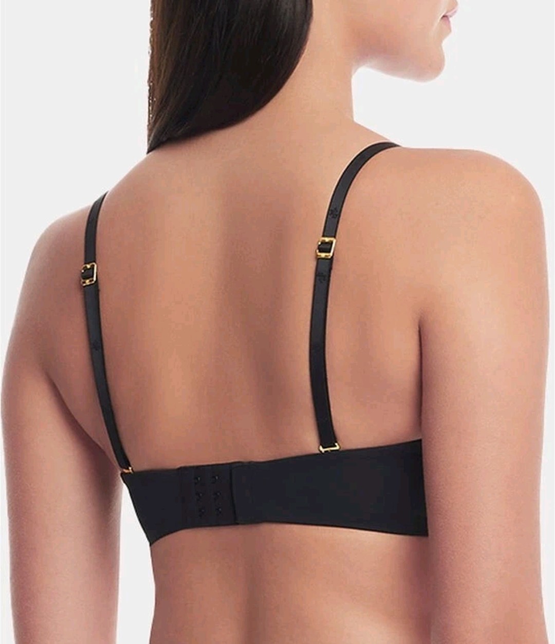 Lauren Ralph Lauren Womens Luxe Smoothing Convertible Strapless Bra Black $68