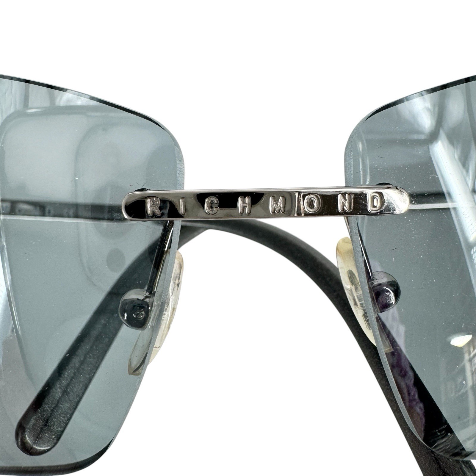 John Richmond Rimless Shield Sunglasses JR51502 Gray Unisex Italy 69 15 115mm