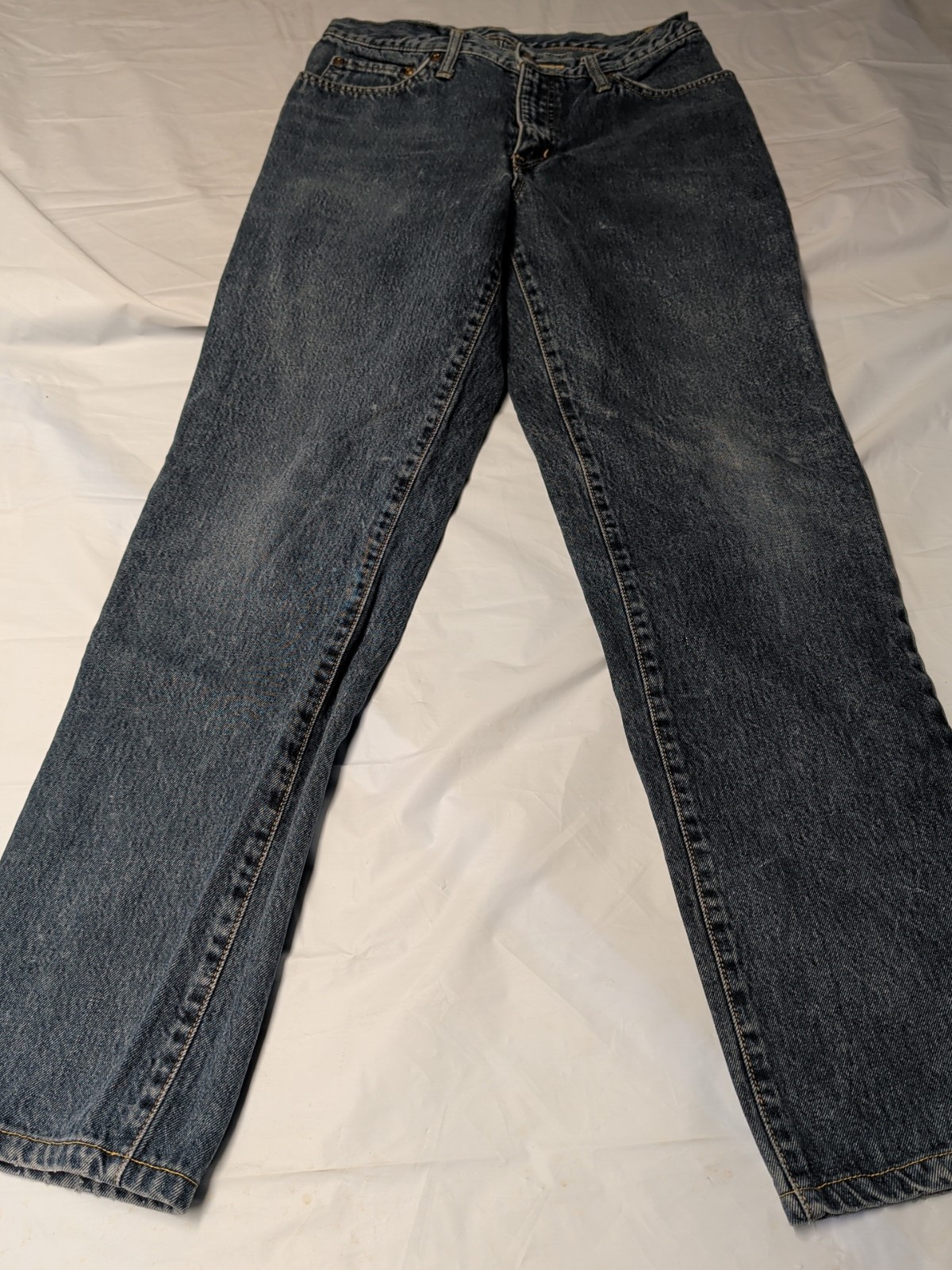 Edwin Denim Jeans Men 30W X 29 L Blue Slim Straight Made in Japan Authentic