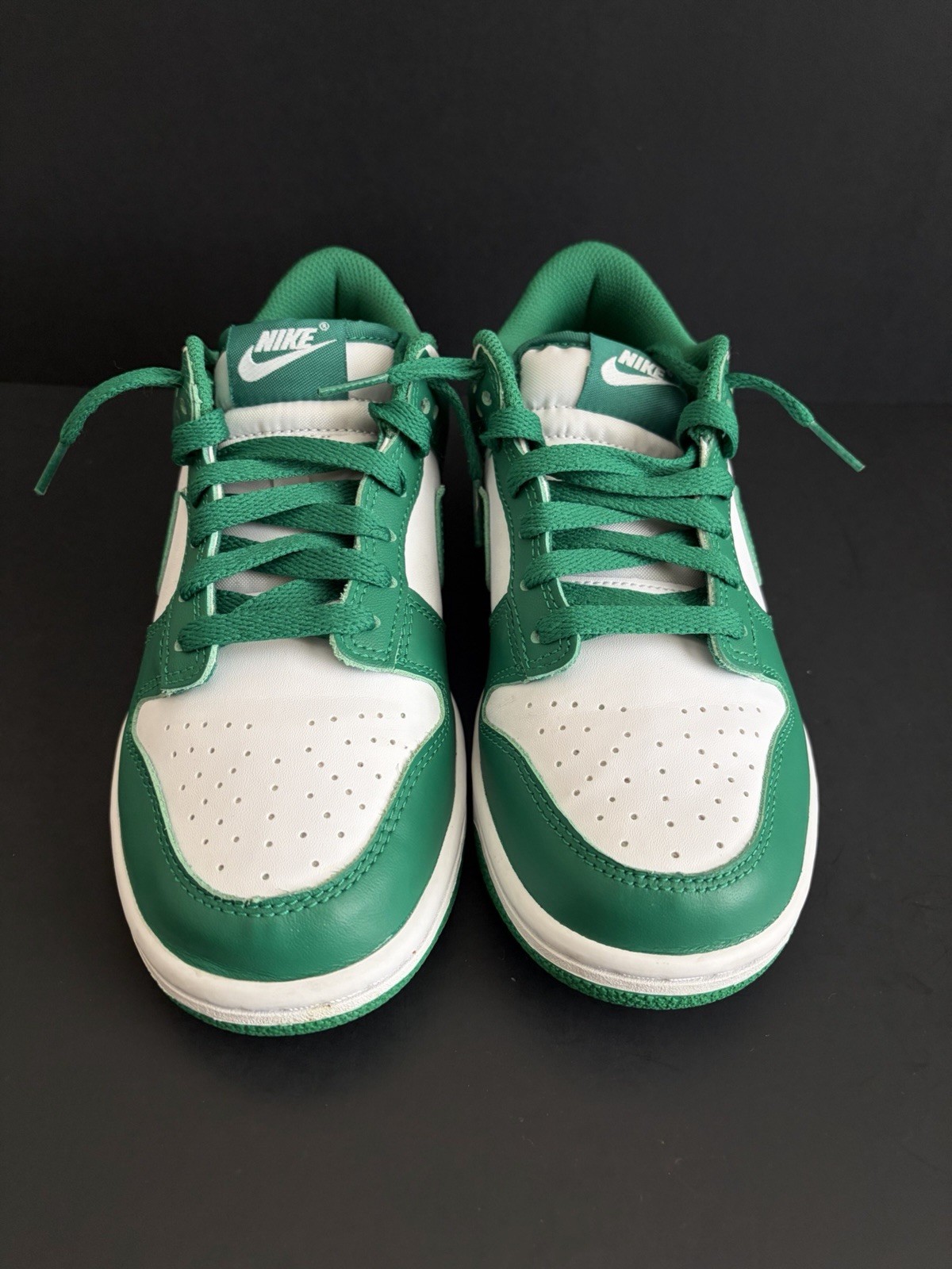 Nike Dunk Low GS White Malachite Green FB9109-114 Youth Size 6.5Y Shoes