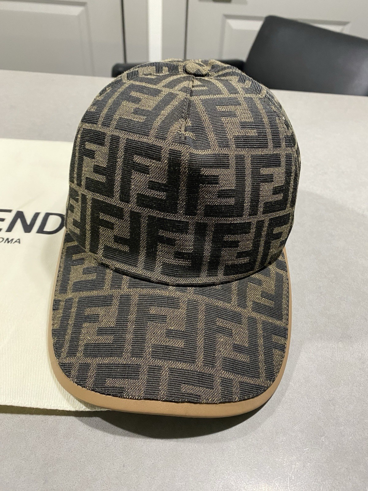Fendi FF Jacquard Baseball Cap! Original Receipt!