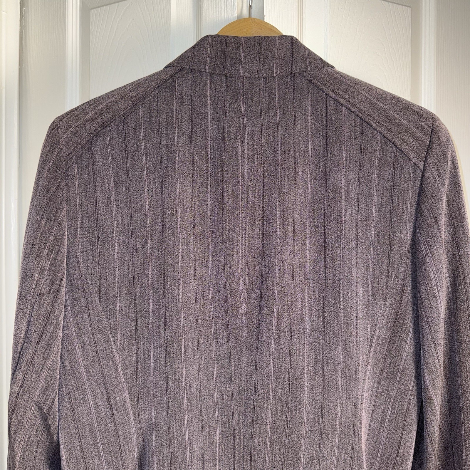 Vintage Y2K Norton McNaughton Stretch Blazer 8 Dark Academia Pinstripe Corpcore