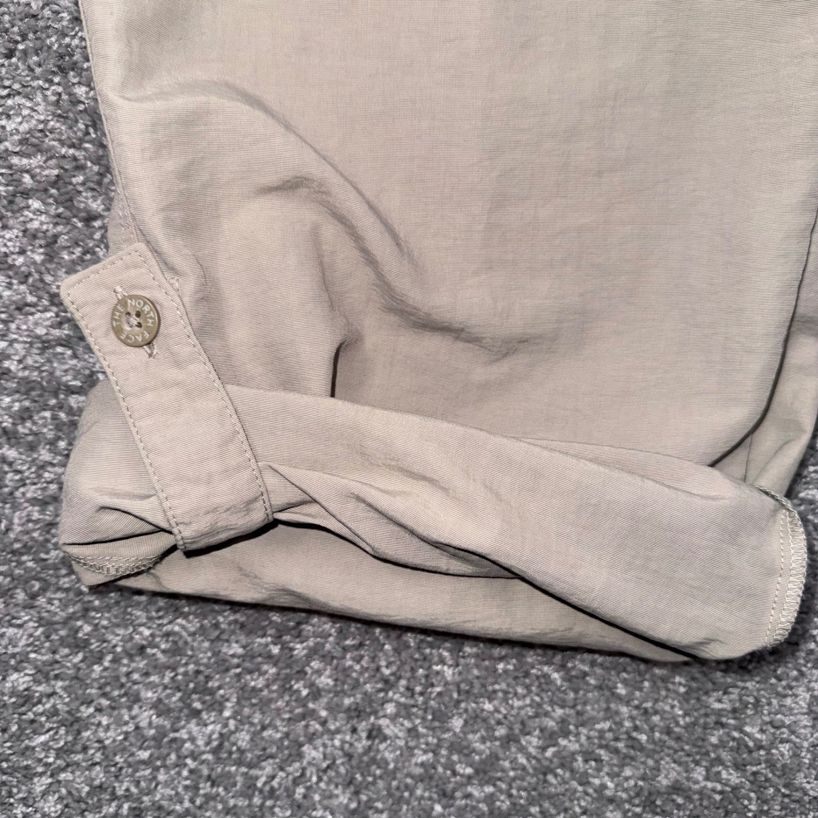 The North Face Horizon Roll-Up Pants Mens Hiking Khaki Tan 38×32 EXCELLENT