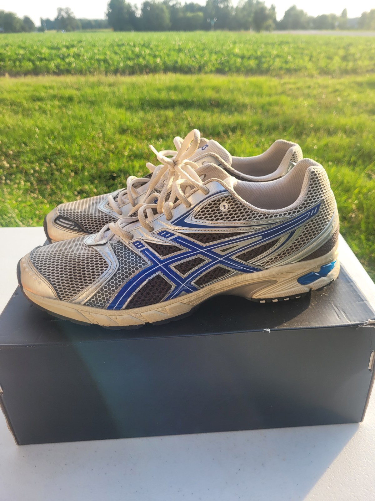 – ASICS Gel DS Trainer White Blue Size 13