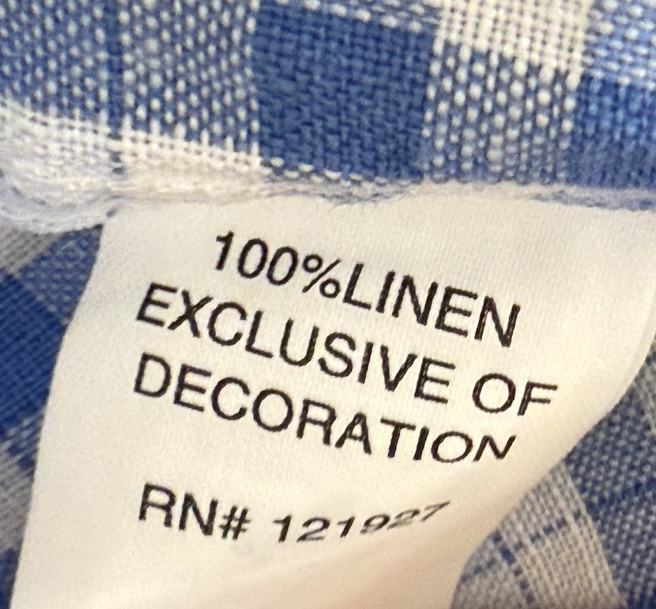 NEW JOHNNIE-O HANGIN’ OUT LAGUNA BLUE BRONX PLAID LINEN BUTTON UP SHIRT SZ XL