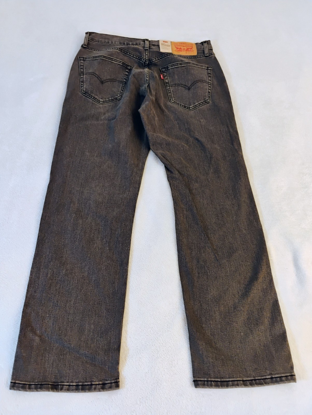 New 33×32 Levi’s 559 Stretch Jeans in Grey ~ Straight Relaxed Stretch 65% cotton