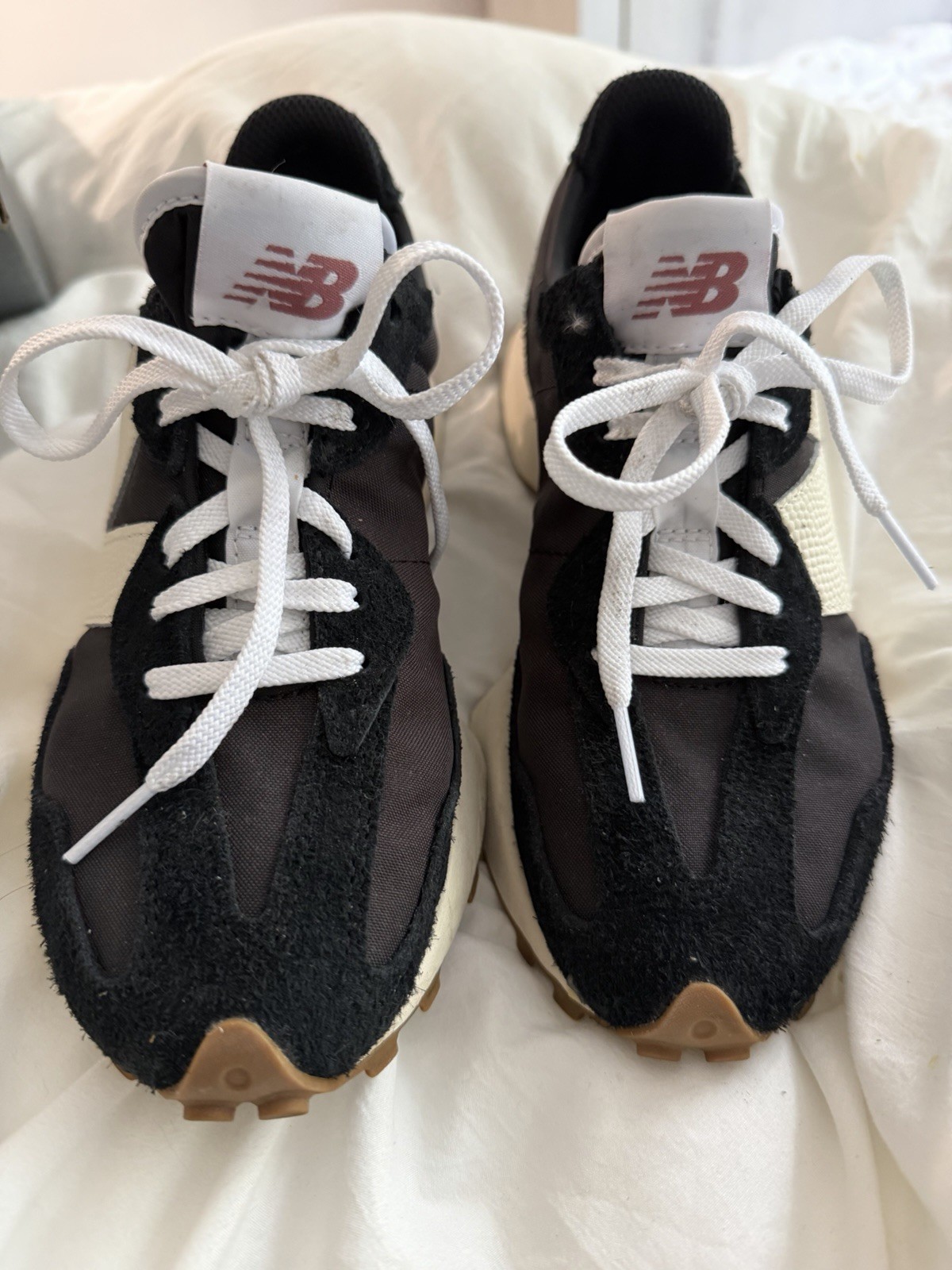 Woman’s Black New Balance 327 Size 6.5