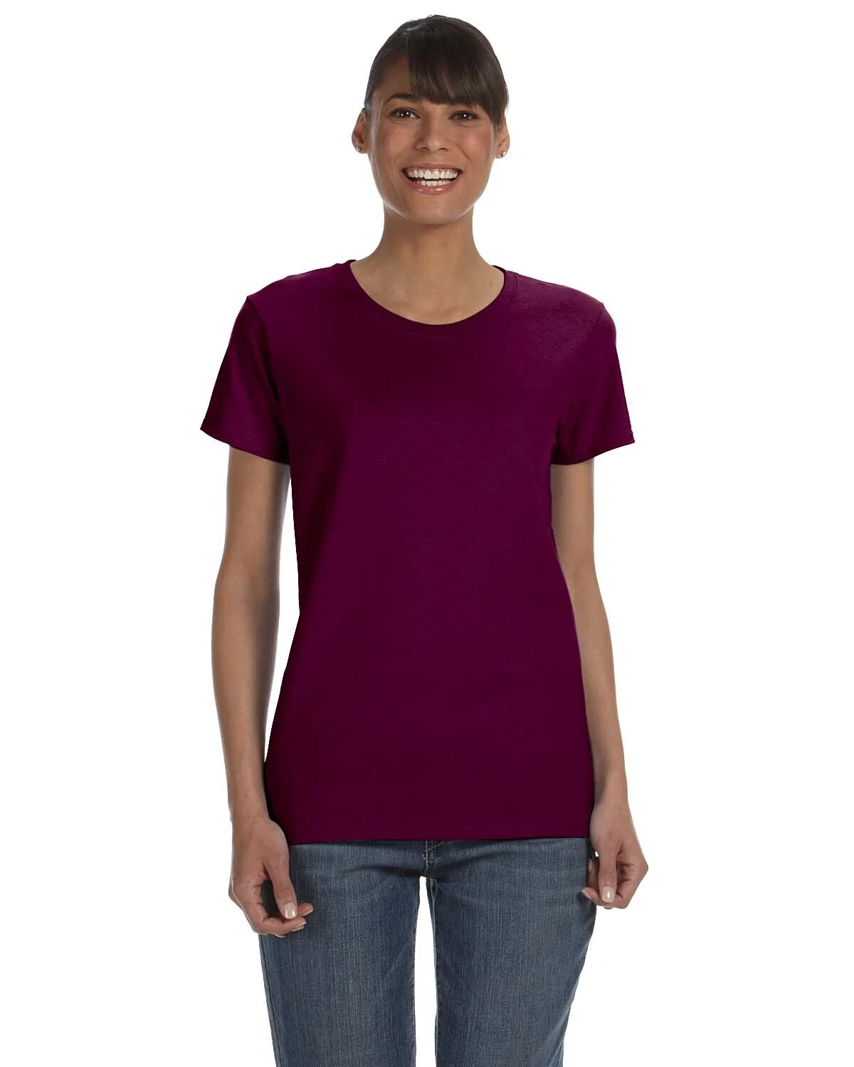 Gildan G500L Women’s Heavy Cotton Short Sleeve Crew Neck Plain Stylish T-Shirt