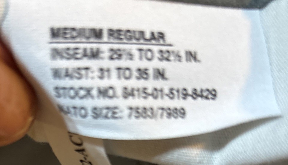 Tru-Spec Tactical Response Uniform Pants Sz Med Reg 1951004 PTS Nyco R/S ACU