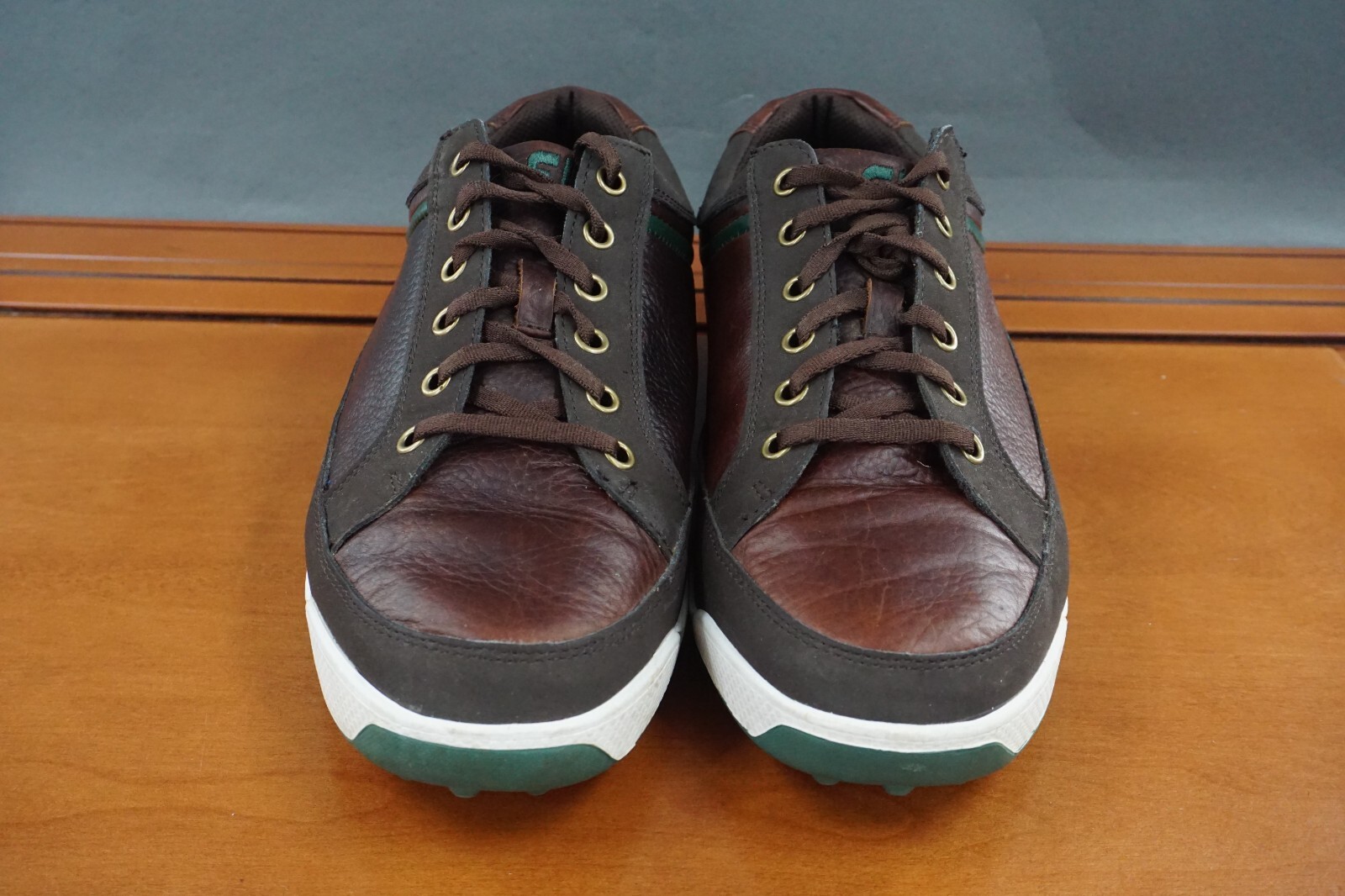 FootJoy Contour Men’s Size 8.5 W Shoes Brown Leather Lace Up Casual Golf Shoes