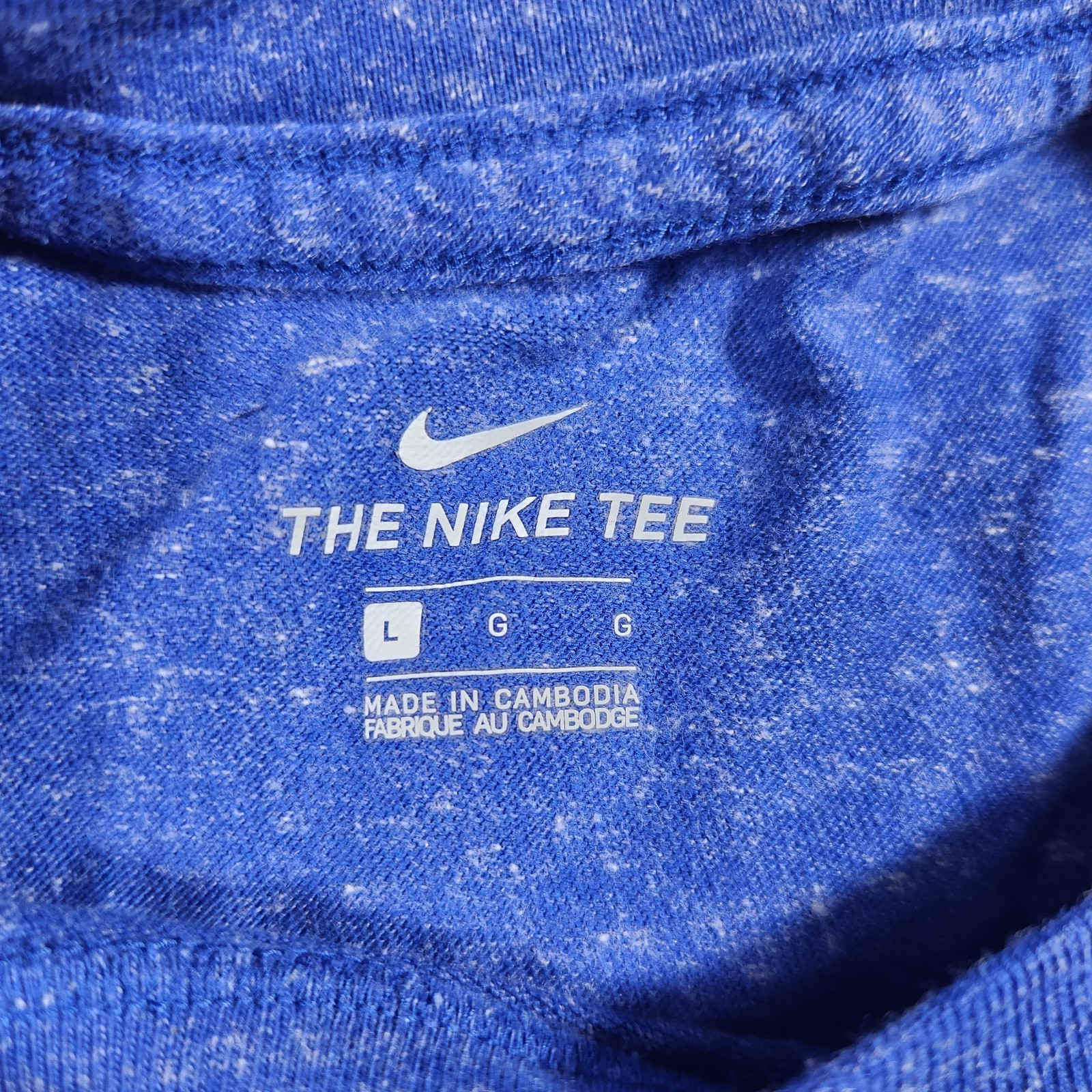 Nike Shirt Youth Large Short Sleeve Blue Logo Casual Sports Outdoor School Tee