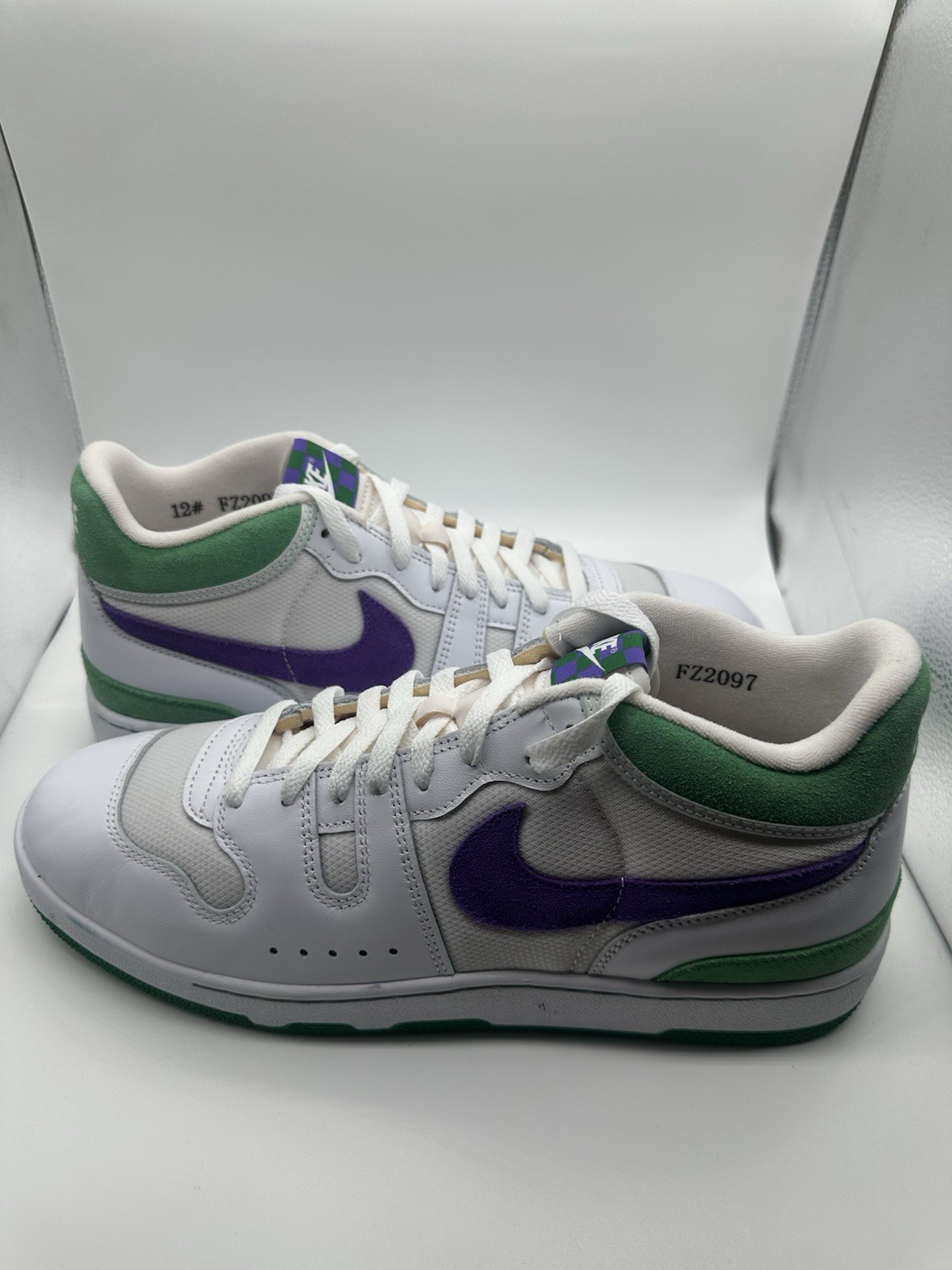 Nike Mac Attack Wimbledon White Green Purple Sneakers FZ2097 Mens 12
