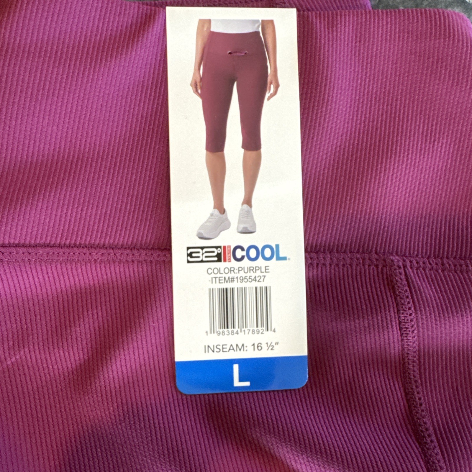 32 Degrees Cool Purple Large Legging