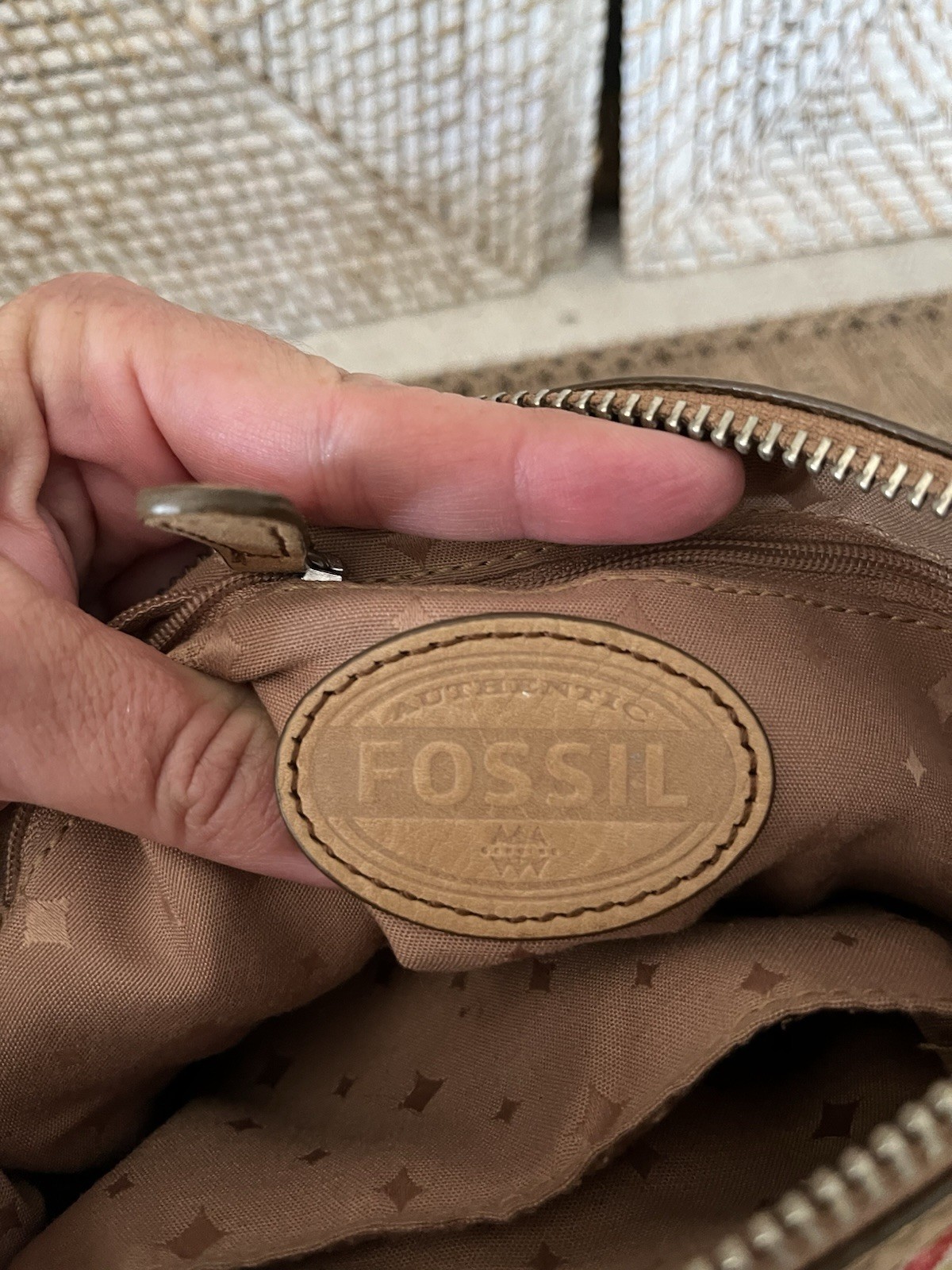 FOSSIL Maddox Shoulder Bag Or Crossbody, Turn Lock Front Zip Closure, Colorful