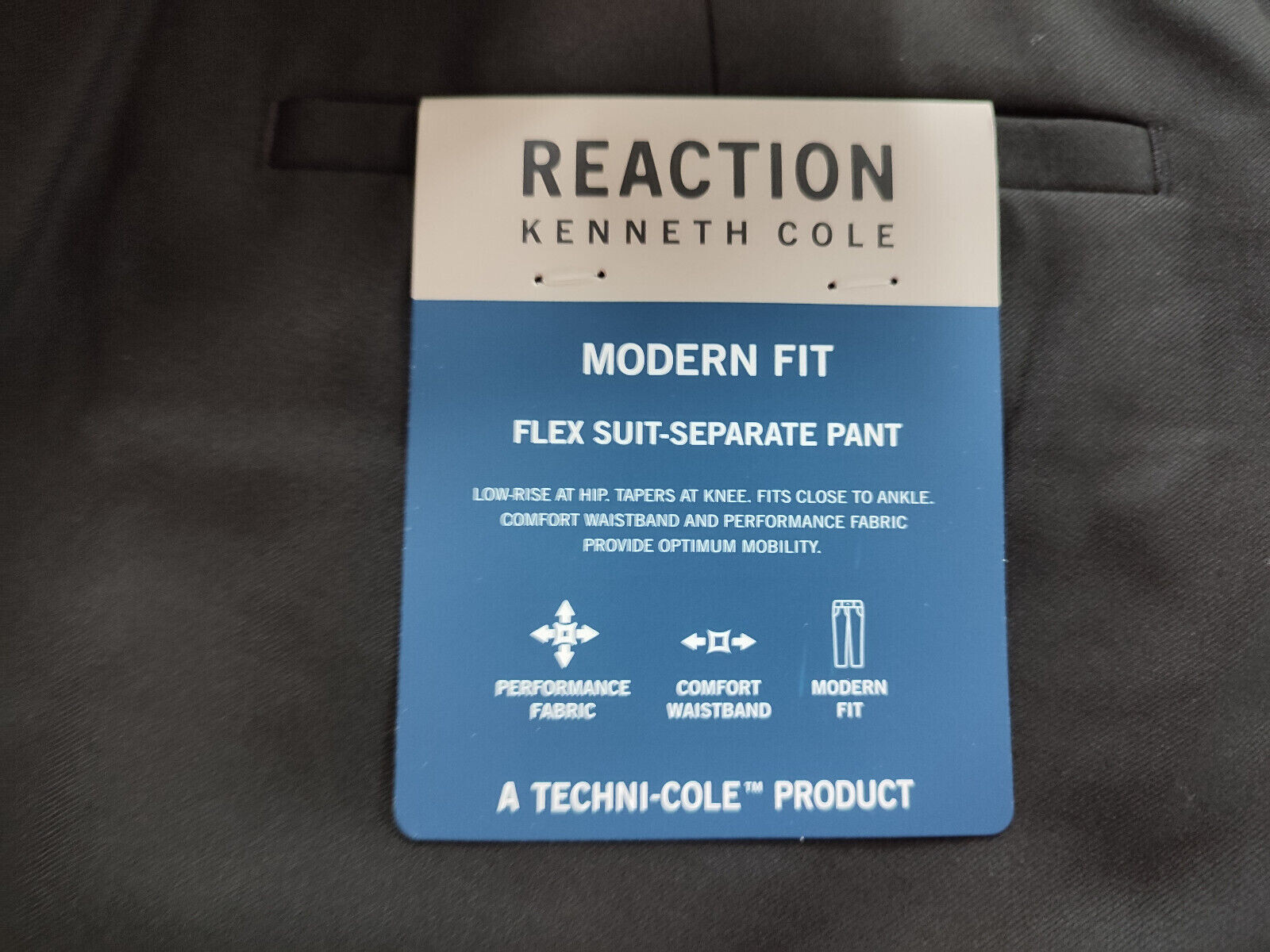 Kenneth Cole Reaction Techni-Cole Modern Flex Suit Separate Pants