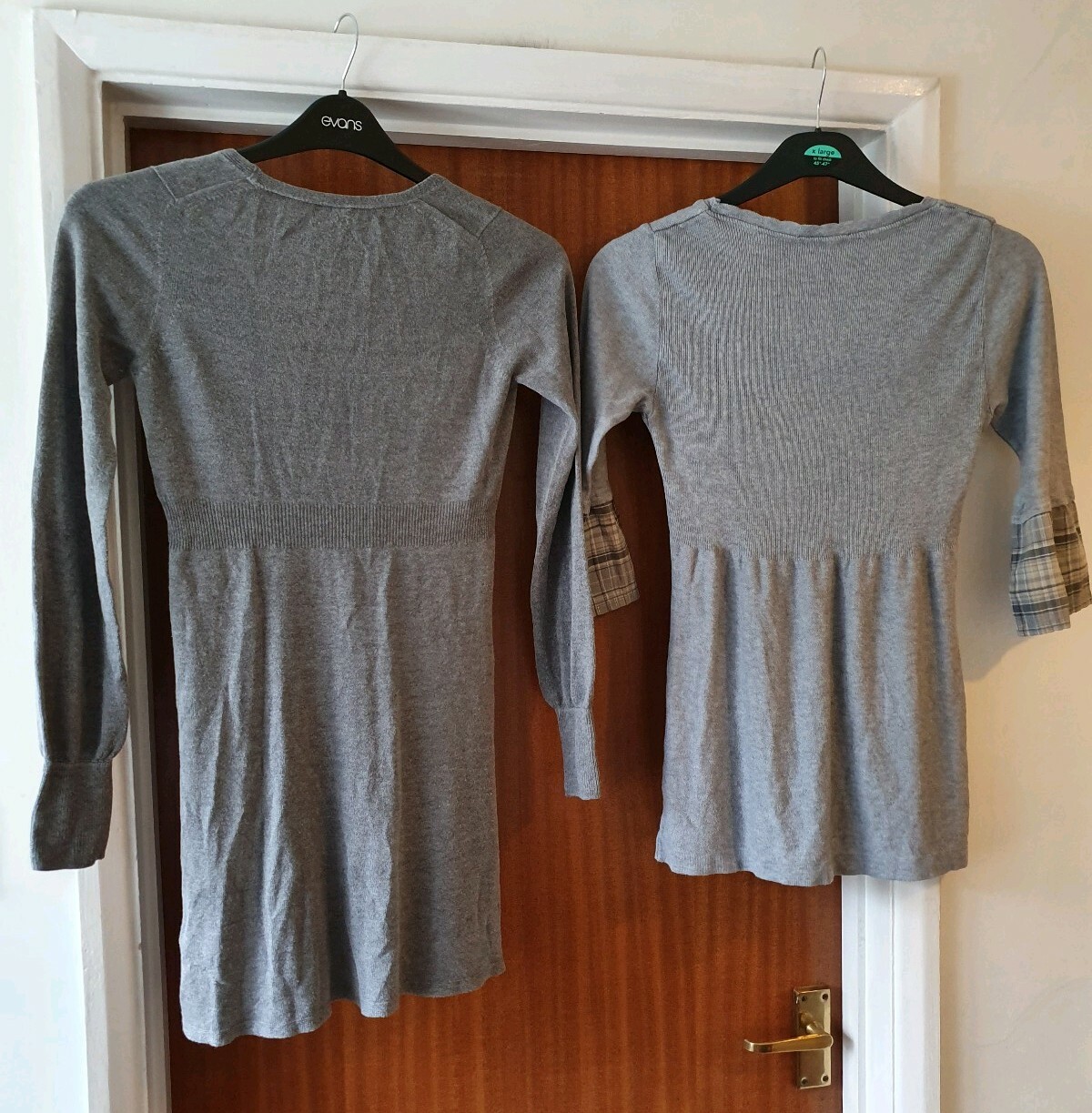 Womens size 8 Jumper dress bundle grey 2 items inc Oasis see description