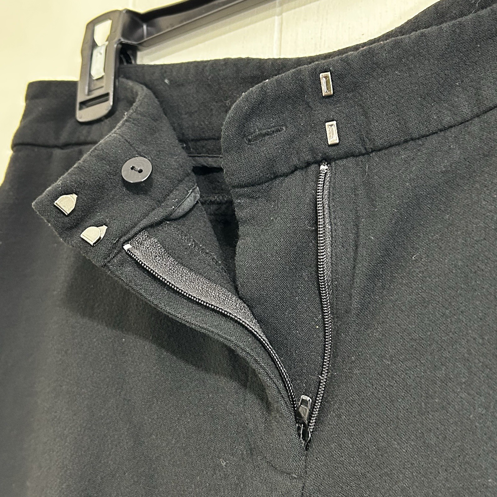 Eileen Fisher Stretch Wool Ankle Pants Size Medium Formal Straight Leg Pants