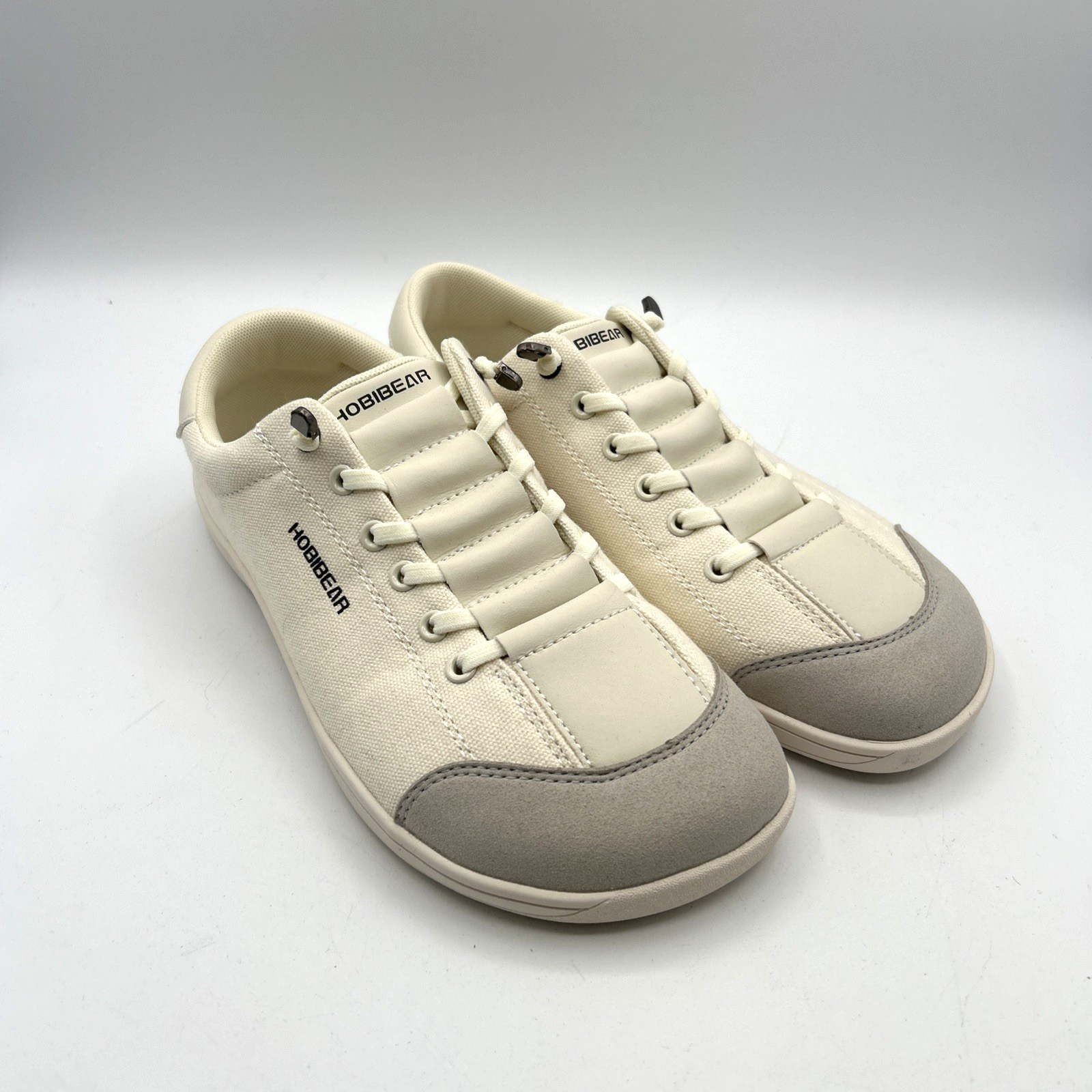 Hobibear Minimalist Barefoot Shoes Sneakers Unisex 40 (M-8/W-9) Cream Gray NWOT