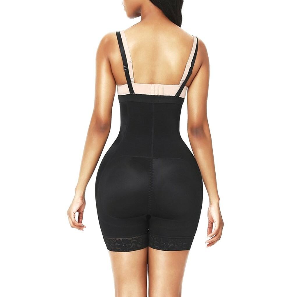 Removable Padded Hips & Butt Lifter Body Shaper Waist Control BBL Faja Shorts