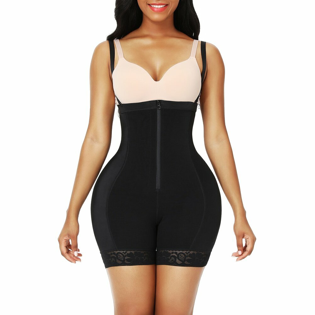 Removable Padded Hips & Butt Lifter Body Shaper Waist Control BBL Faja Shorts
