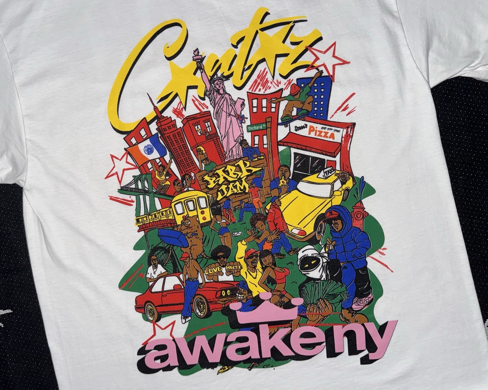 AWAKE NY X CORTEIZ AWAKE RULES NEW YORK TEE WHITE (SZ M-2XL) EVENT EXCLUSIVE