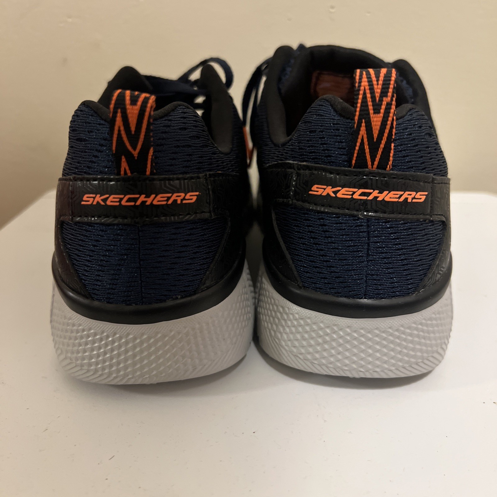 SKECHERS DUAL-LITE Navy Relax Fit Memory Foam Athletic Shoes 51529 Men’s Size 8