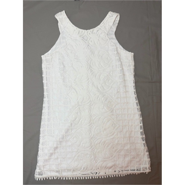 Lilly Pulitzer White Crochet Lace Mango Shift Dress