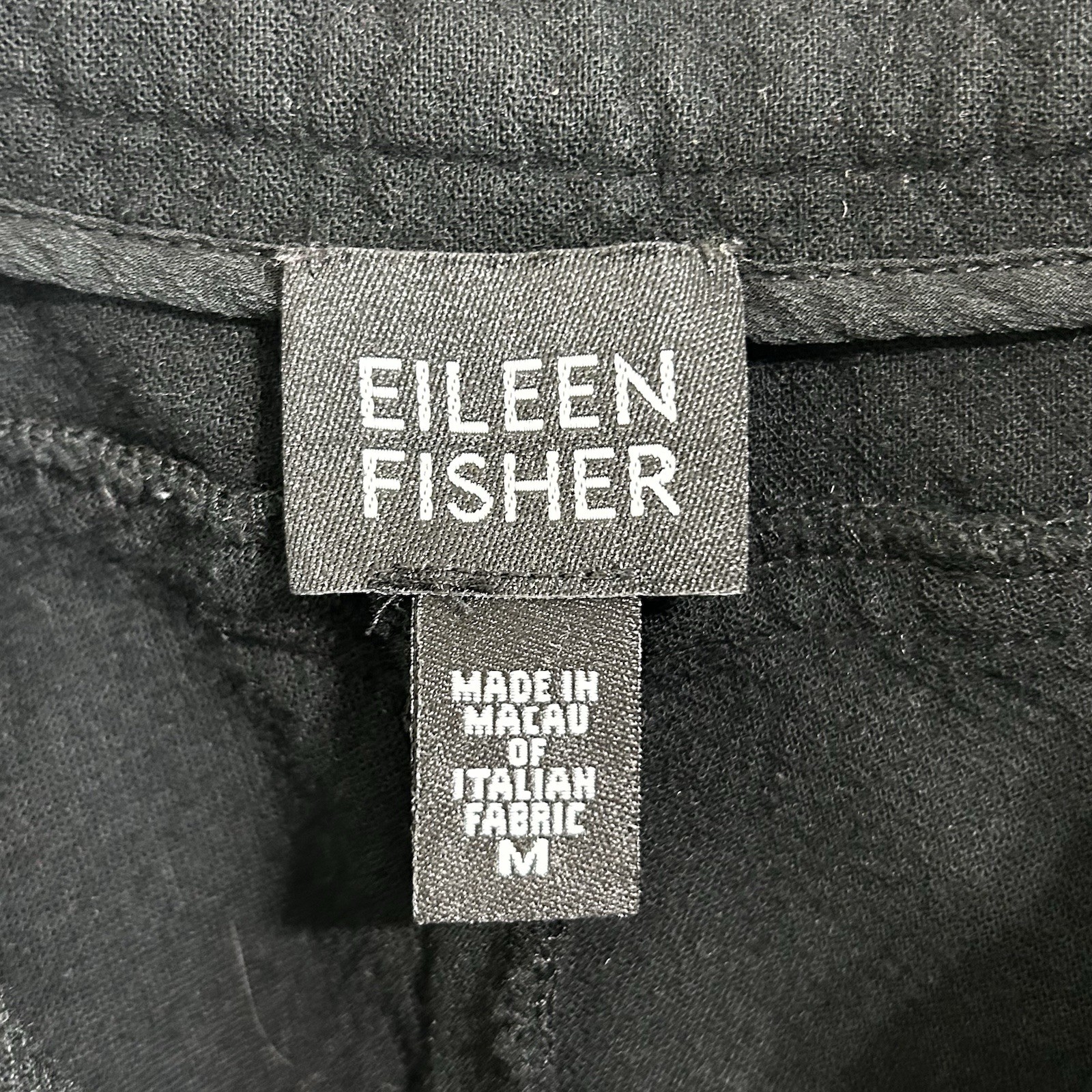 Eileen Fisher Stretch Wool Ankle Pants Size Medium Formal Straight Leg Pants