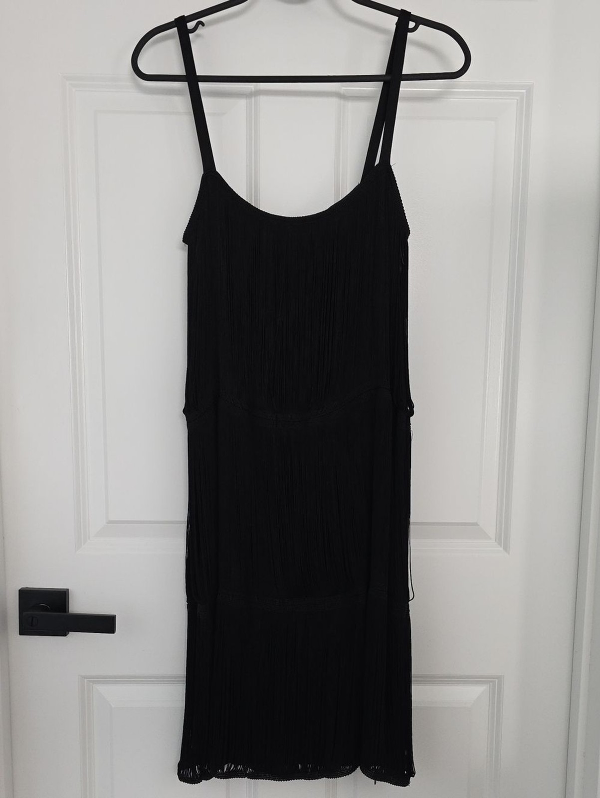 H&M 1920’s Style Cocktail Gatsby Flapper Dress Fixed Fringe NYE Size Small Nwt